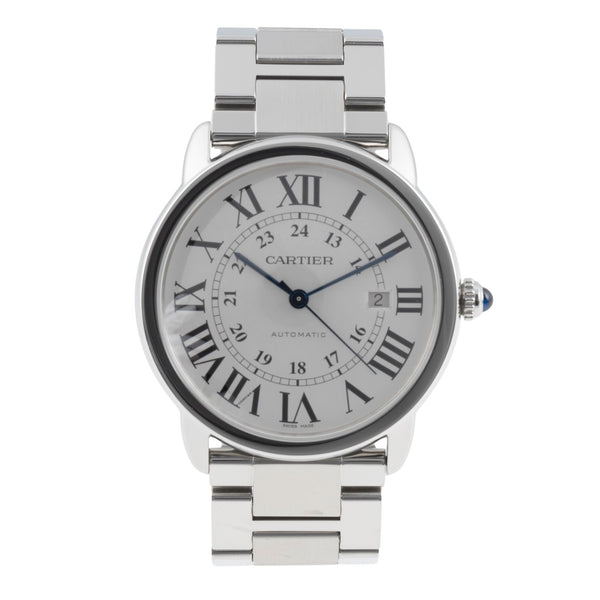 Cartier Ronde Solo acciaio automatismo orologio da uomo W6701011  [2506044]