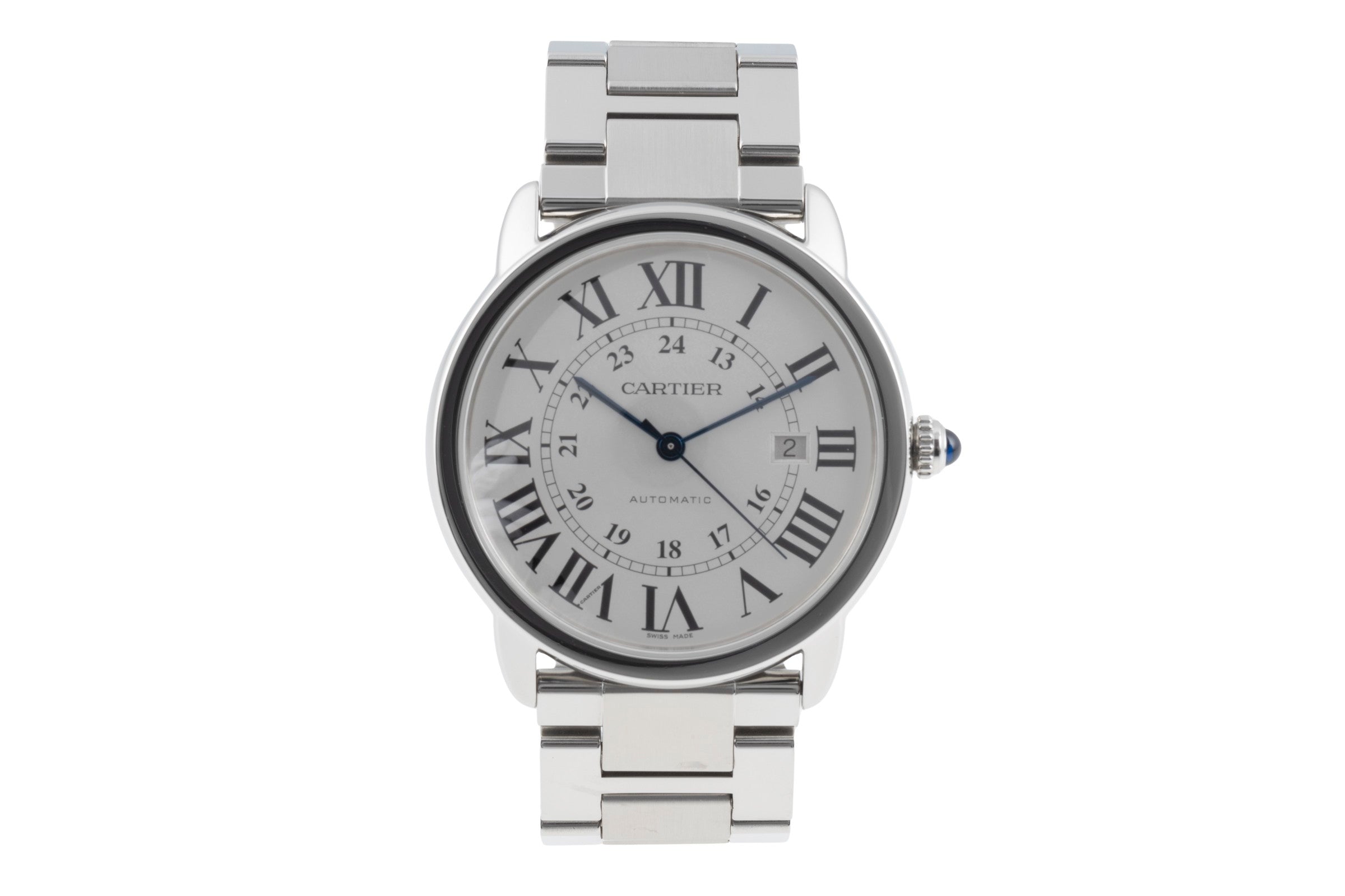Cartier Ronde Solo acier automatique montre pour hommes W6701011  [2506044]