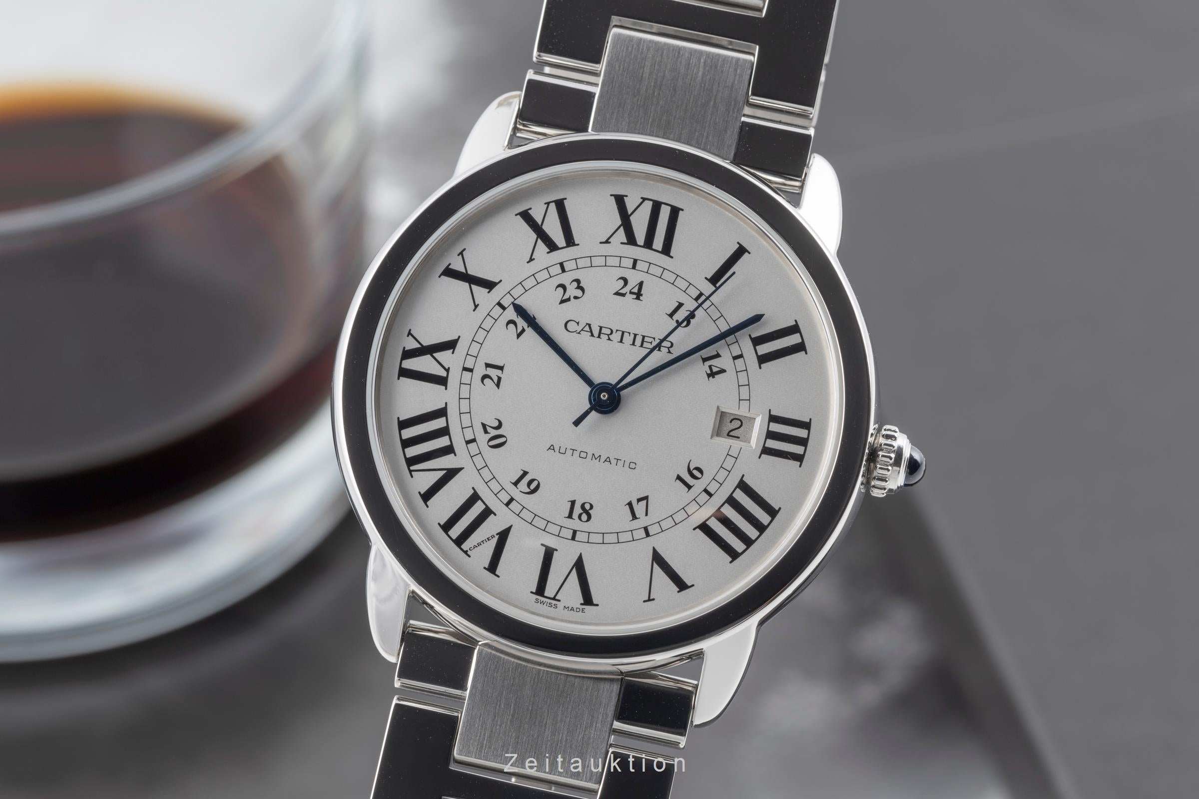 Cartier Ronde Solo acier automatique montre pour hommes W6701011  [2506044]