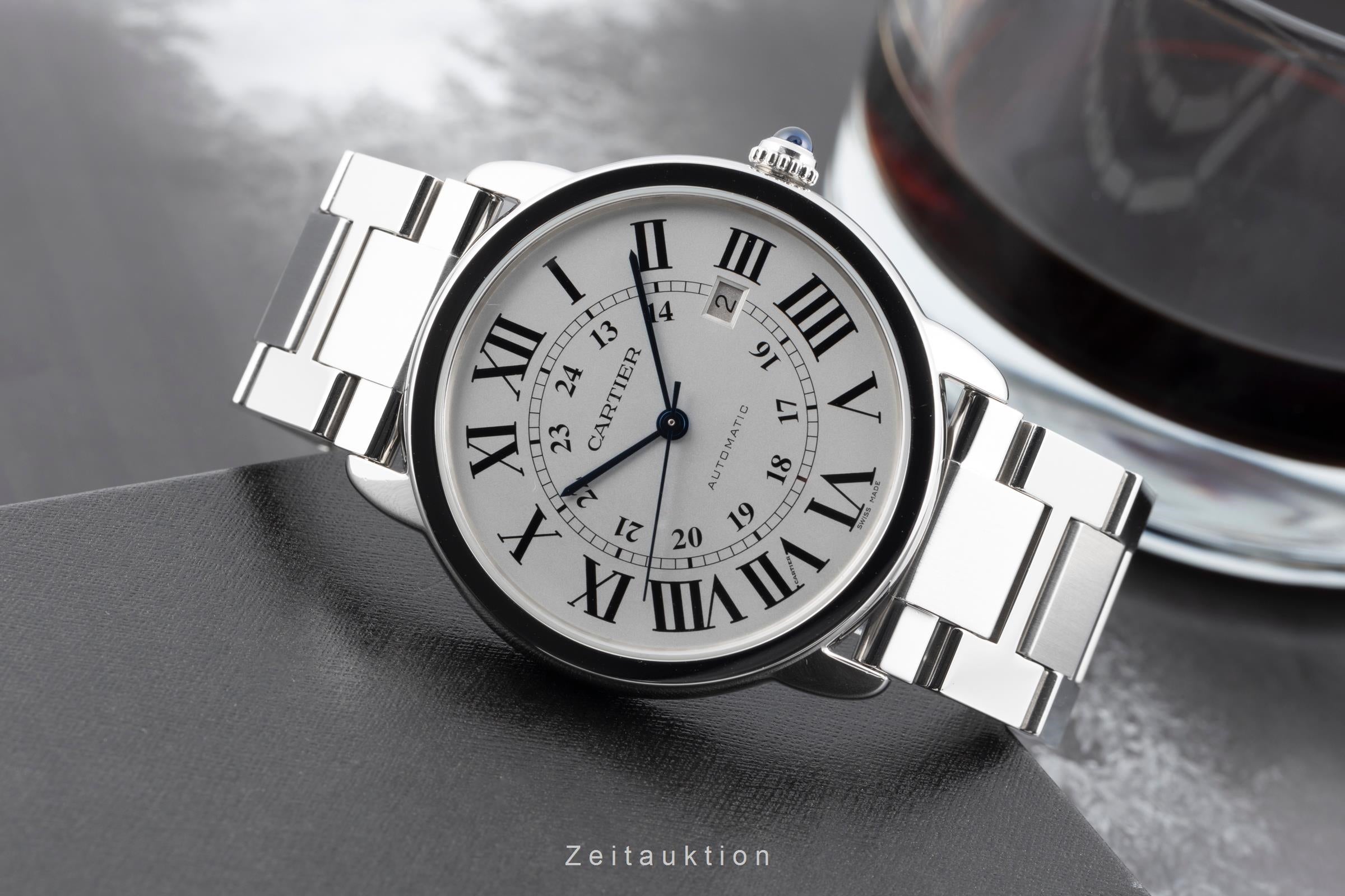 Cartier Ronde Solo acciaio automatismo orologio da uomo W6701011  [2506044]