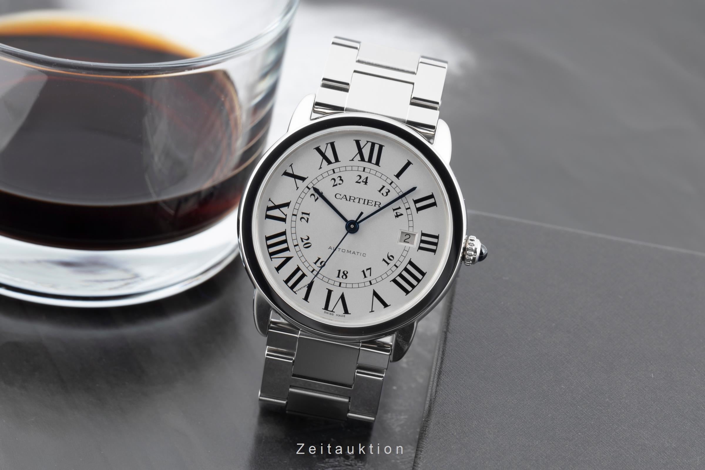 Cartier Ronde Solo acciaio automatismo orologio da uomo W6701011  [2506044]