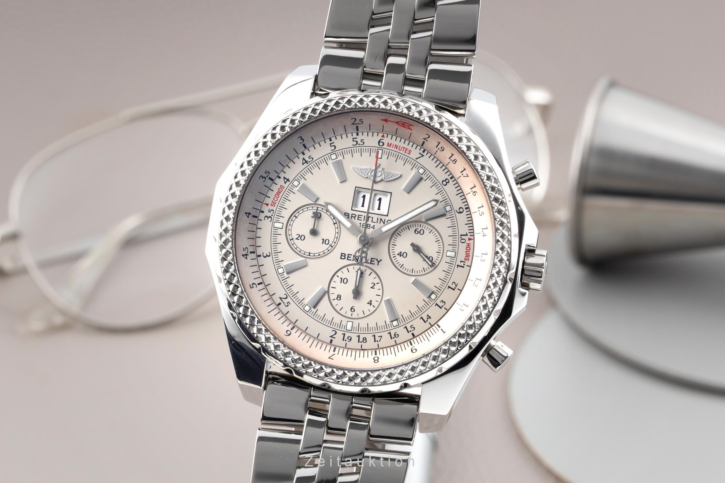 Breitling Bentley 6.75 chronograph steel automatic men's watch A44362  [2506061]