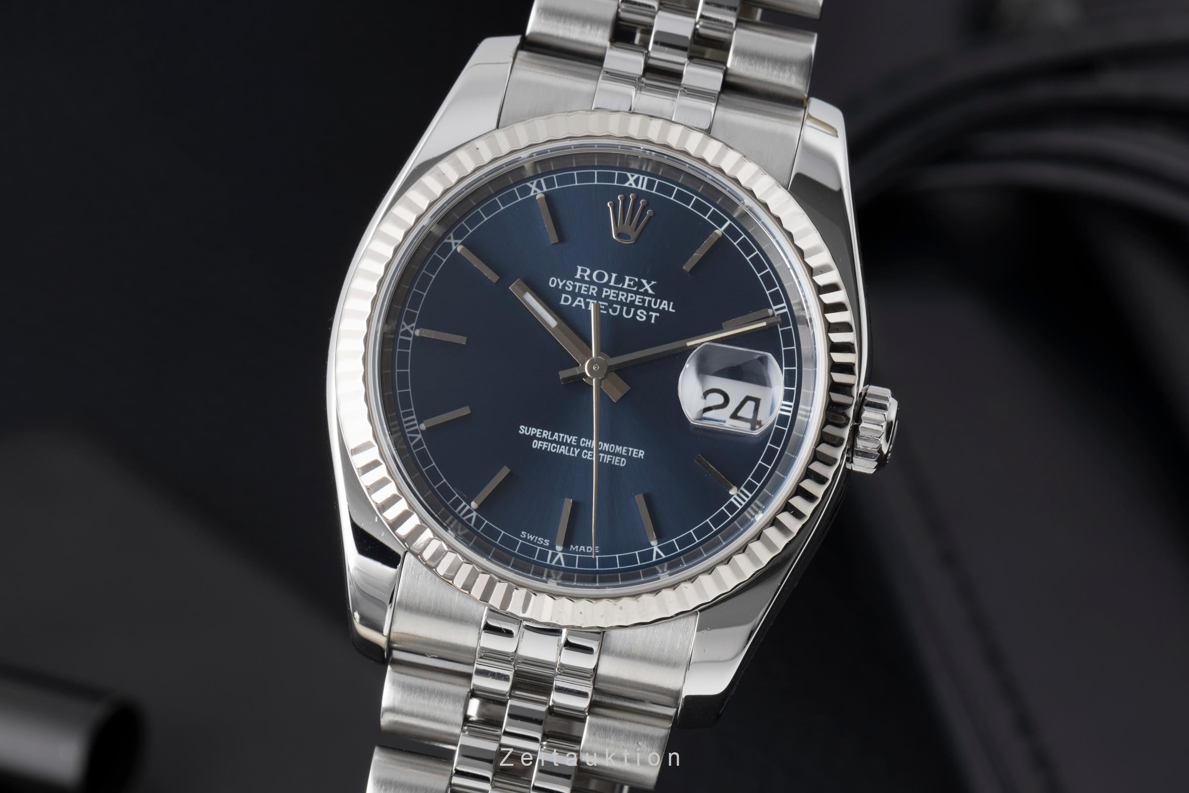 Rolex Datejust steel / white gold automatic men's watch 116234  [2506063]