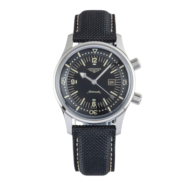 Longines Legend Diver Stahl Automatik Herrenuhr Ref. L3.374.4.50.0 B&P NP 2550 € [2506068]