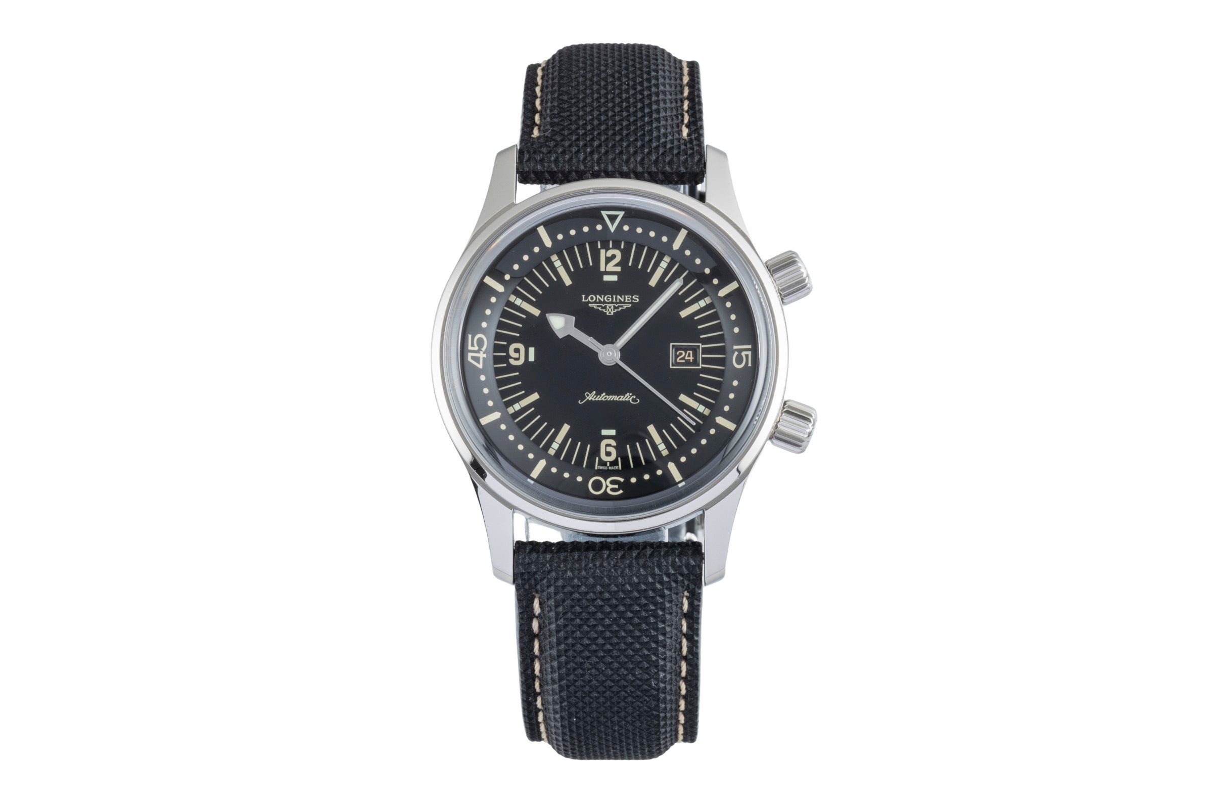 Longines Legend Diver Stahl Automatik Herrenuhr Ref. L3.374.4.50.0 B&P NP 2550 € [2506068]