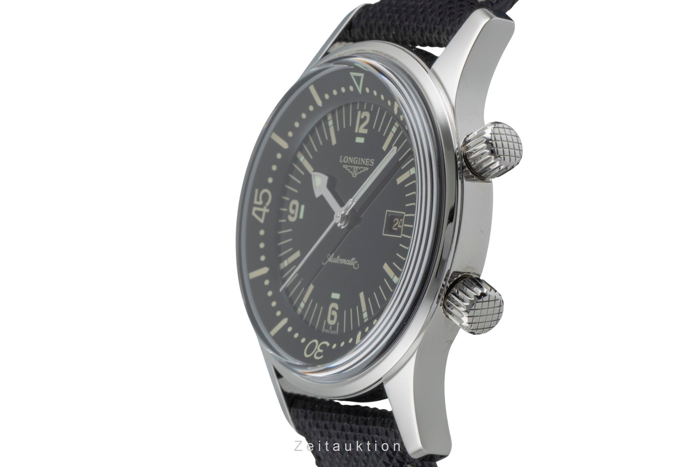 Longines Legend Diver Stahl Automatik Herrenuhr Ref. L3.374.4.50.0 B&P NP 2550 € [2506068]