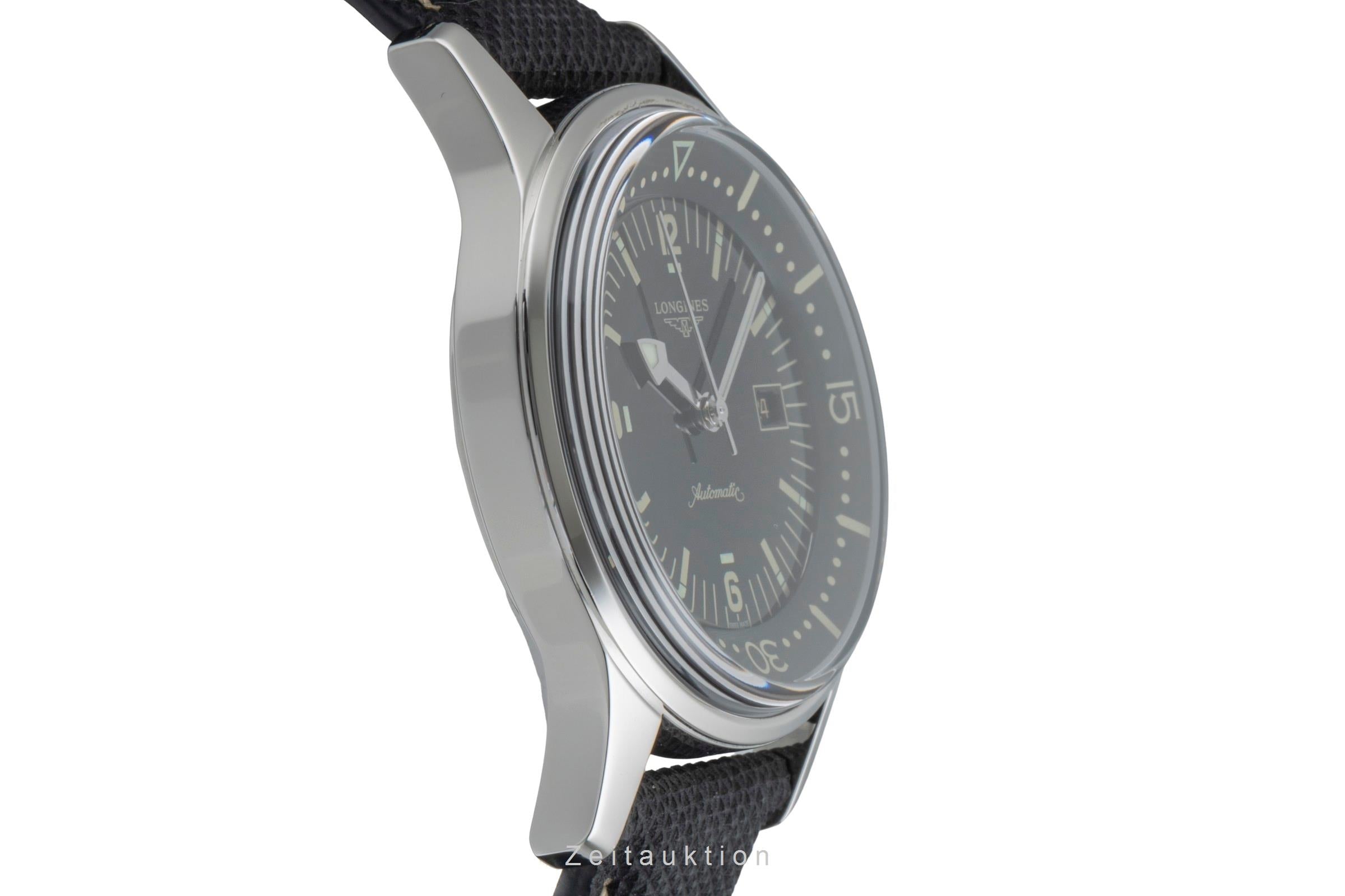 Longines Legend Diver Stahl Automatik Herrenuhr Ref. L3.374.4.50.0 B&P NP 2550 € [2506068]