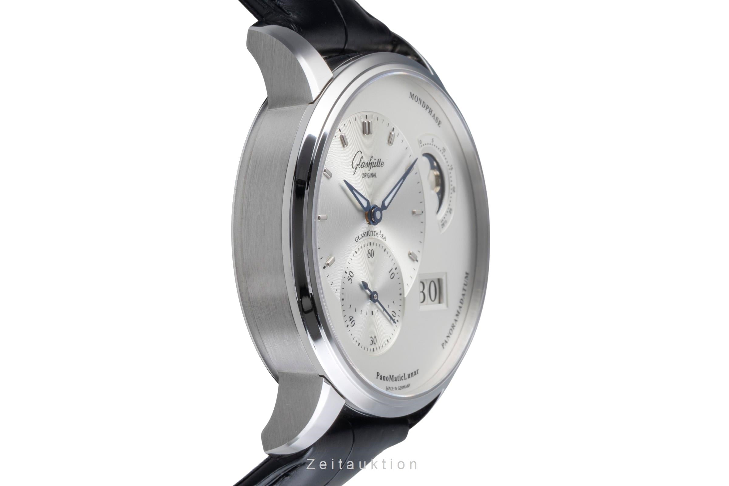 Glashütte PanoMaticLunar Stahl Automatik Herrenuhr Ref 1-90-02-42-32-01 B&P 2025 [2506071]