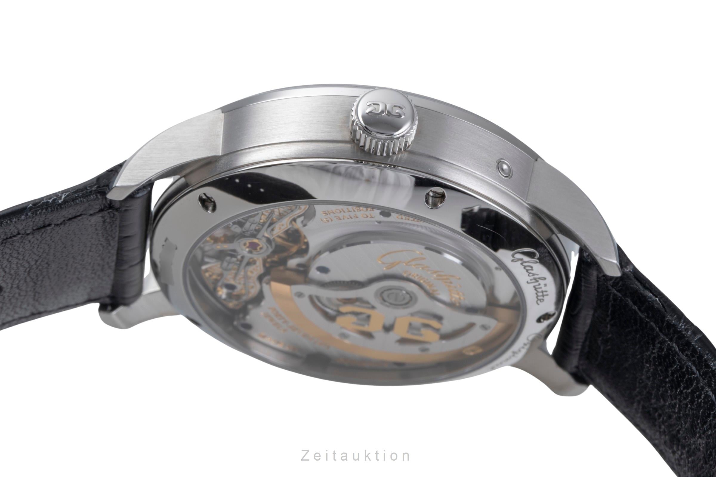 Glashütte PanoMaticLunar Stahl Automatik Herrenuhr Ref 1-90-02-42-32-01 B&P 2025 [2506071]