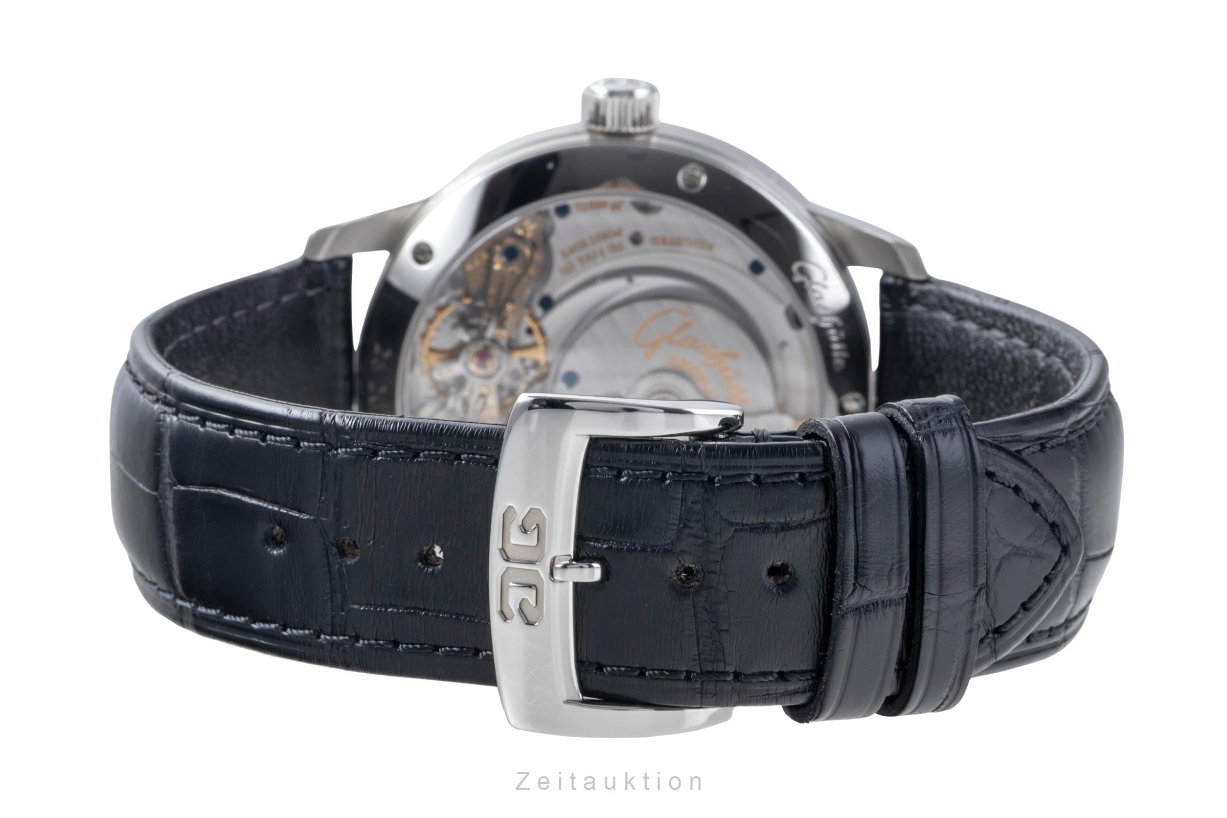 Glashütte PanoMaticLunar Stahl Automatik Herrenuhr Ref 1-90-02-42-32-01 B&P 2025 [2506071]