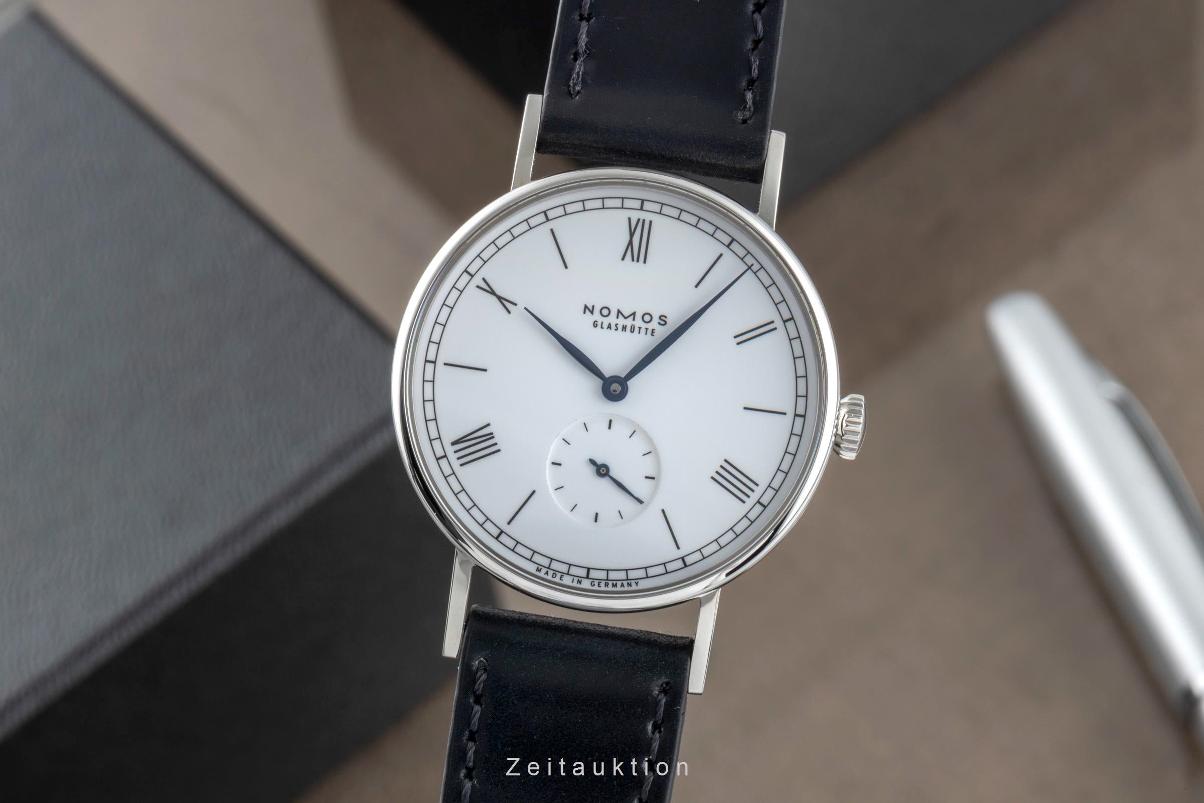 Nomos Ludwig acero cuerda manual reloj para caballeros 205 Limited  [2506080]