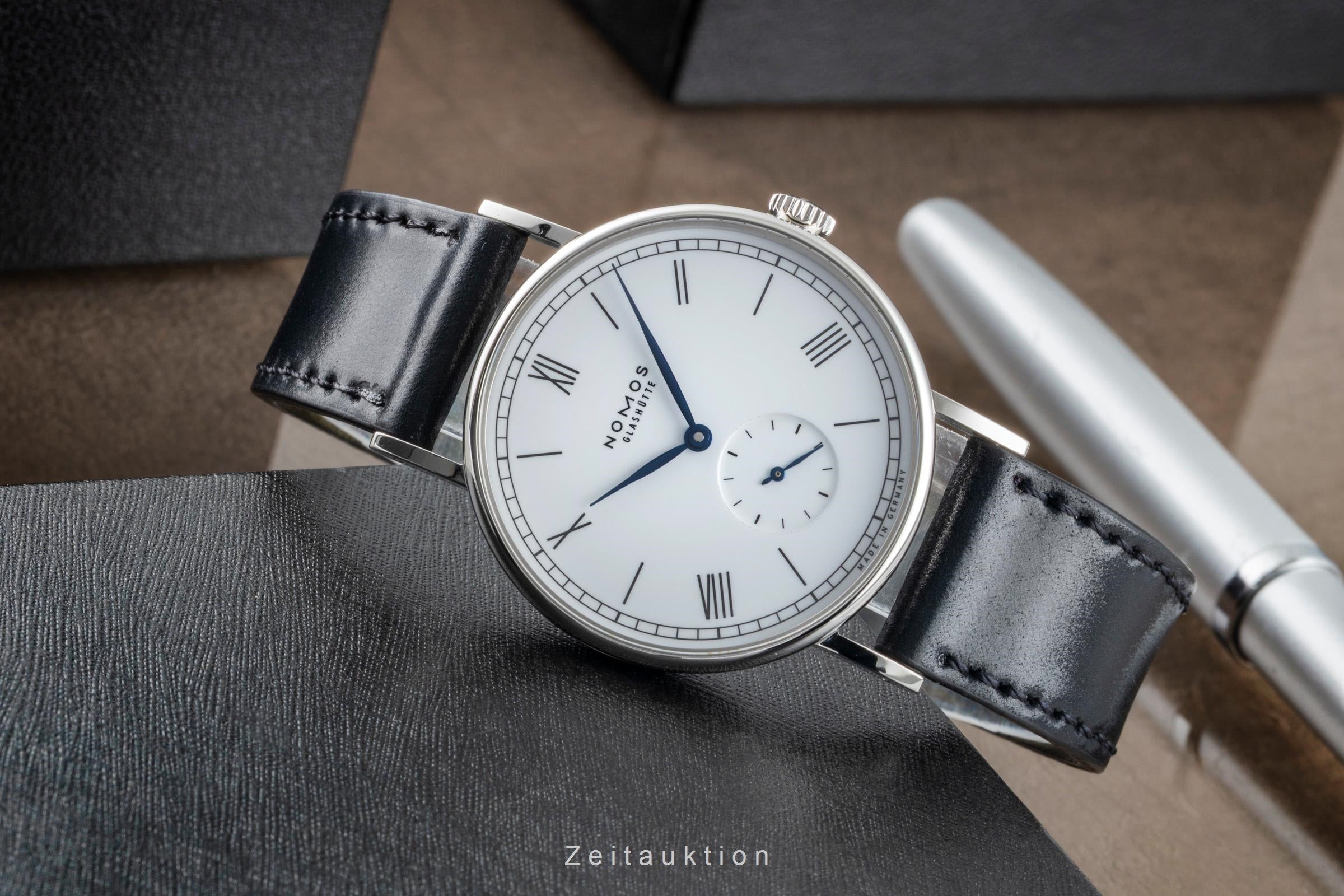 Nomos Ludwig acero cuerda manual reloj para caballeros 205 Limited  [2506080]
