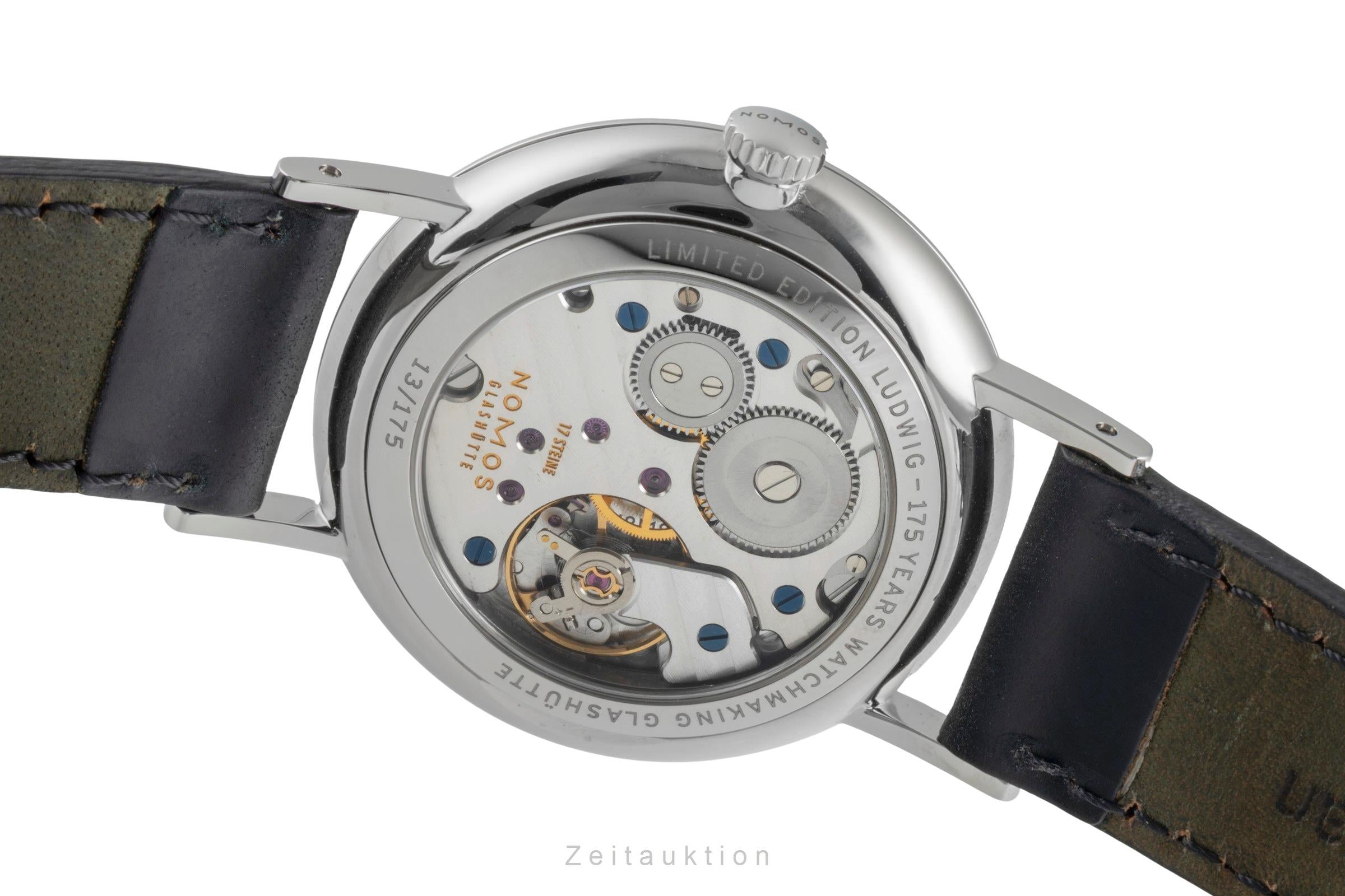Nomos Ludwig acero cuerda manual reloj para caballeros 205 Limited  [2506080]
