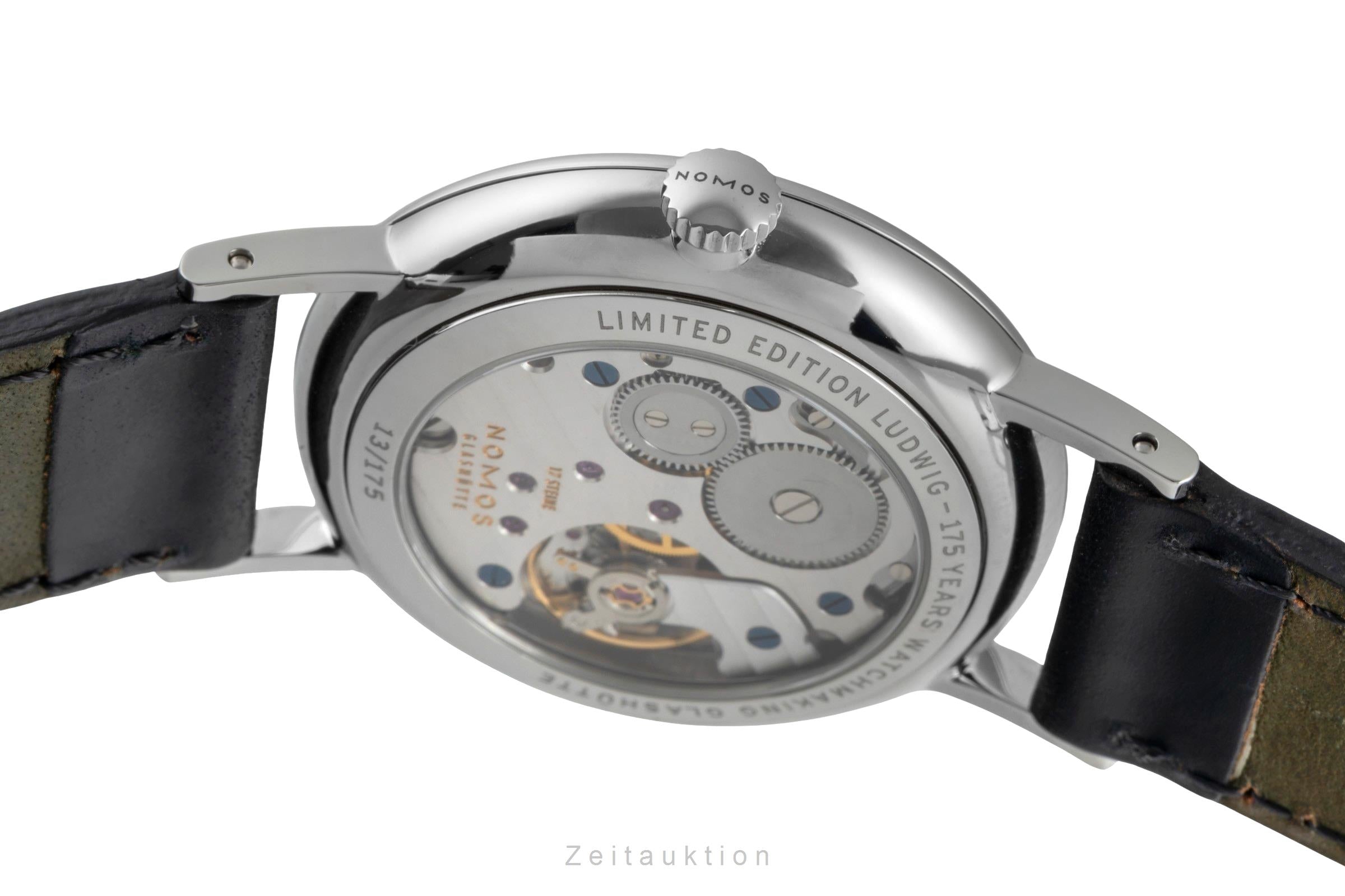 Nomos Ludwig acero cuerda manual reloj para caballeros 205 Limited  [2506080]