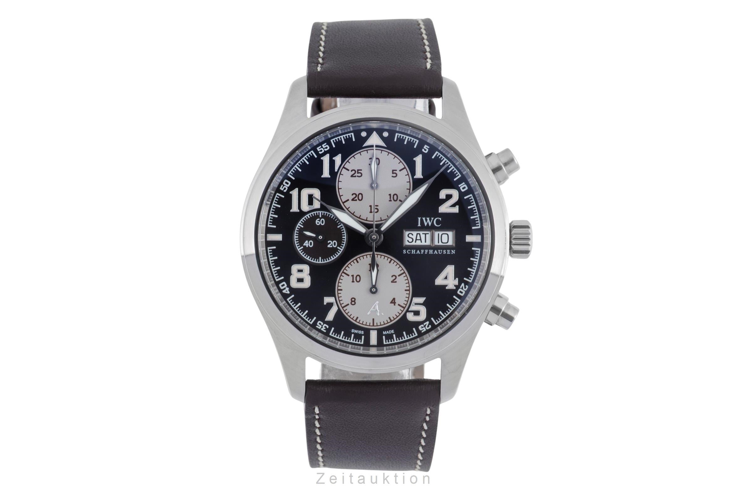 IWC Fliegerchronograph chronographe acier automatique montre pour hommes IW371709 LP: 7800EUR Limited  [2506081]