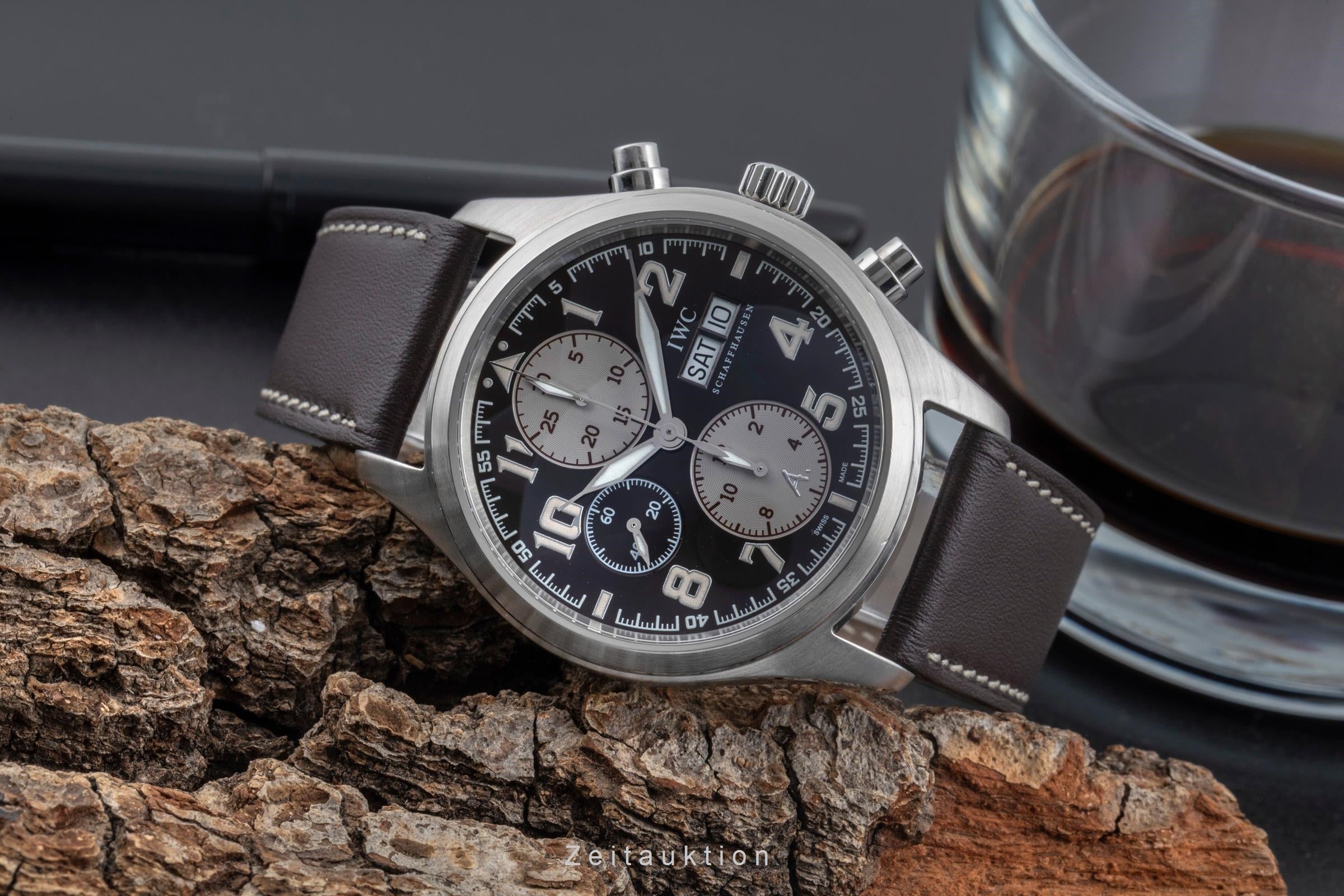 IWC Fliegerchronograph chronographe acier automatique montre pour hommes IW371709 LP: 7800EUR Limited  [2506081]
