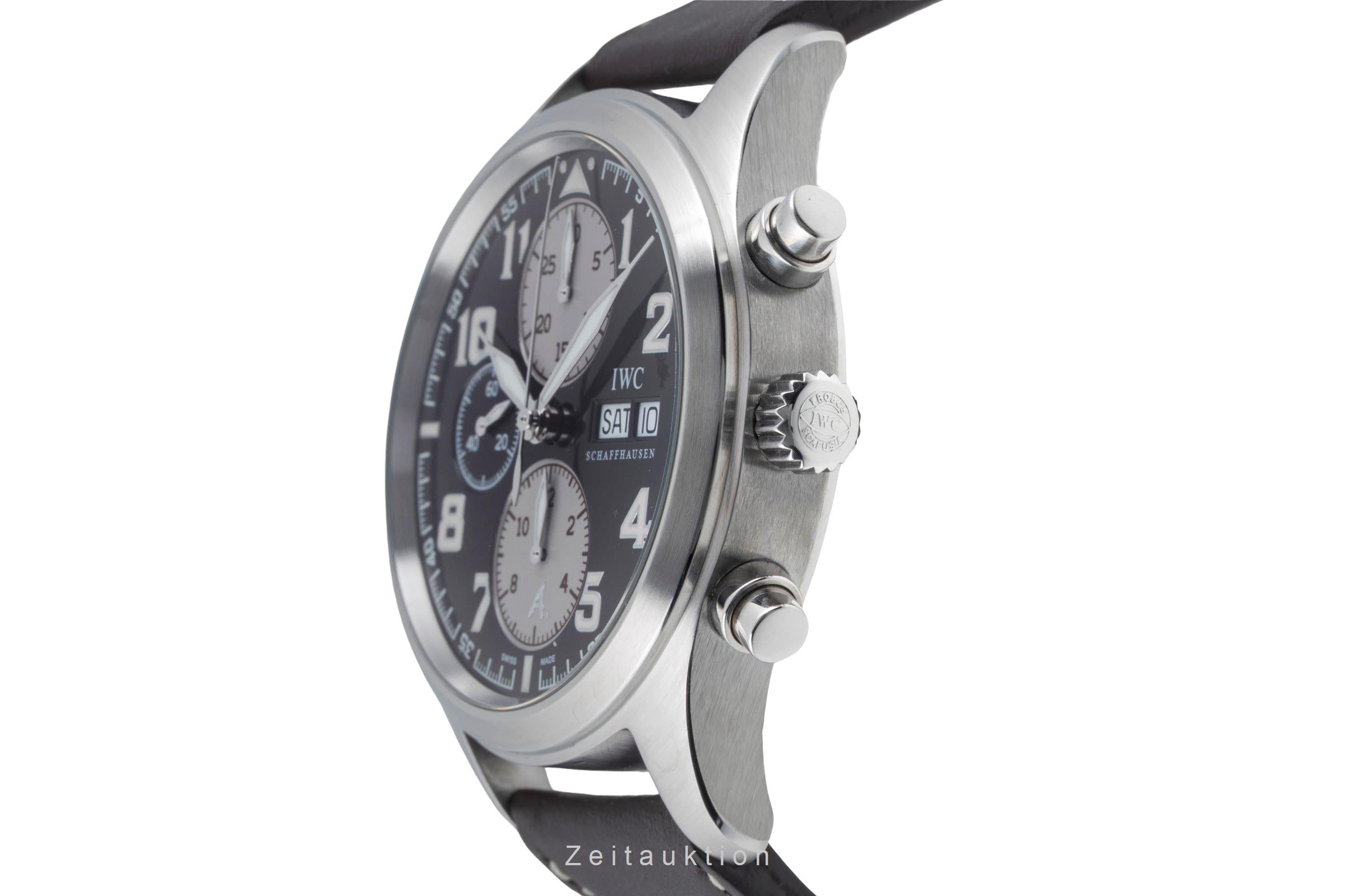 IWC Fliegerchronograph chronographe acier automatique montre pour hommes IW371709 LP: 7800EUR Limited  [2506081]