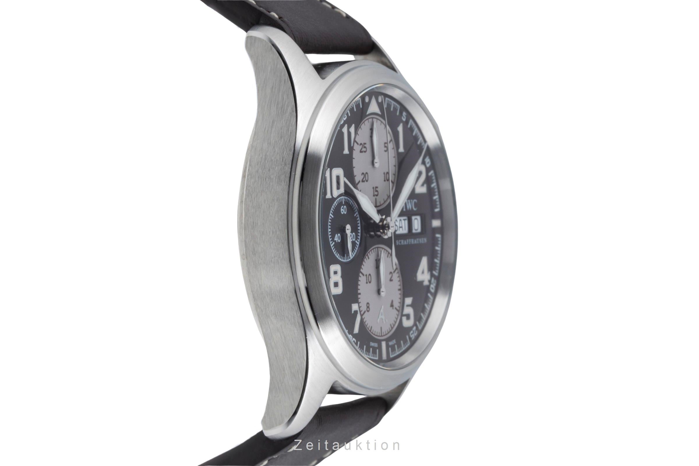 IWC Fliegerchronograph chronographe acier automatique montre pour hommes IW371709 LP: 7800EUR Limited  [2506081]