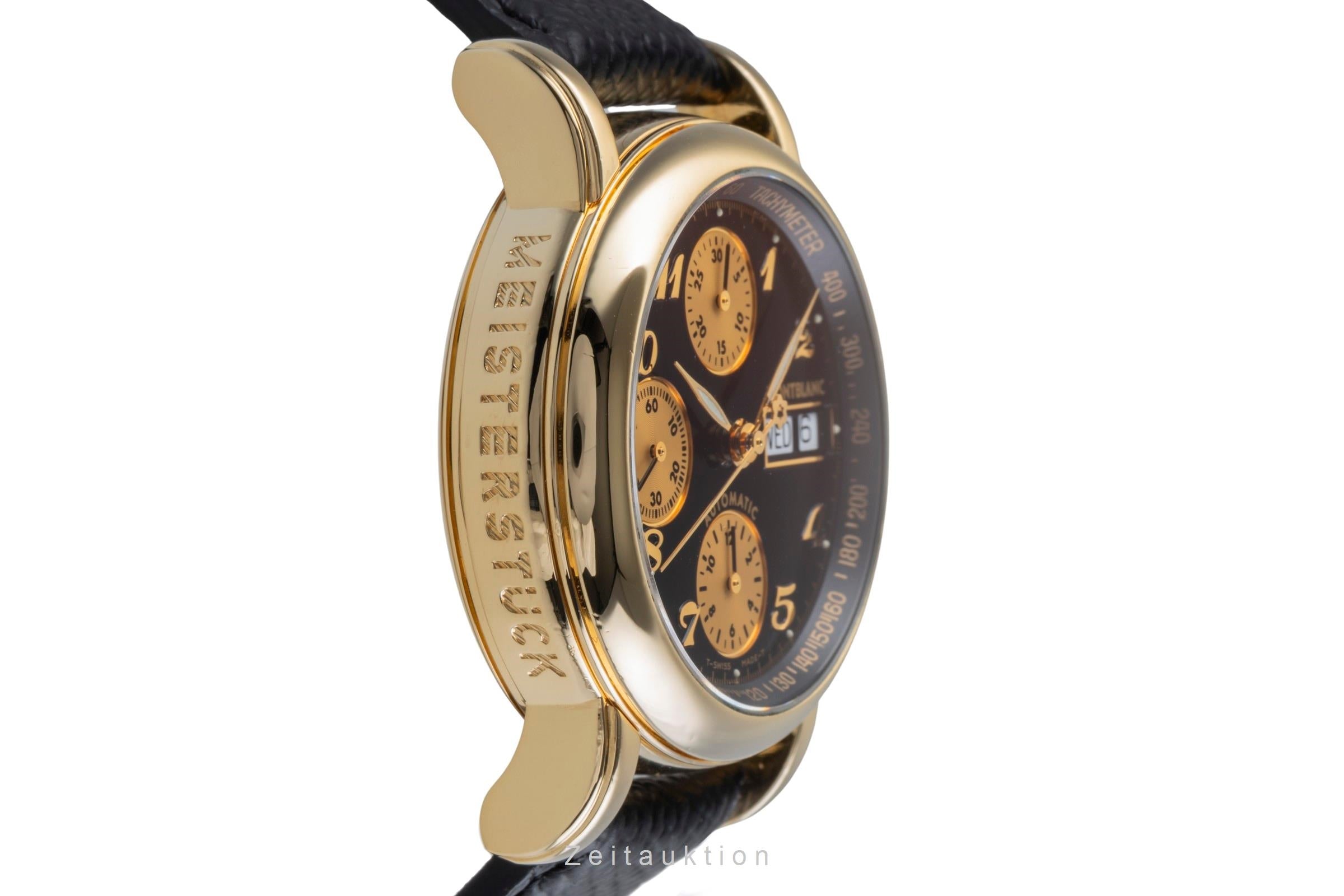 MONTBLANC3本4810 M 18C 18k750 ,14k ,18k Montblanc Meisterstück chronograph 18 ct gold automatic Kal. MB