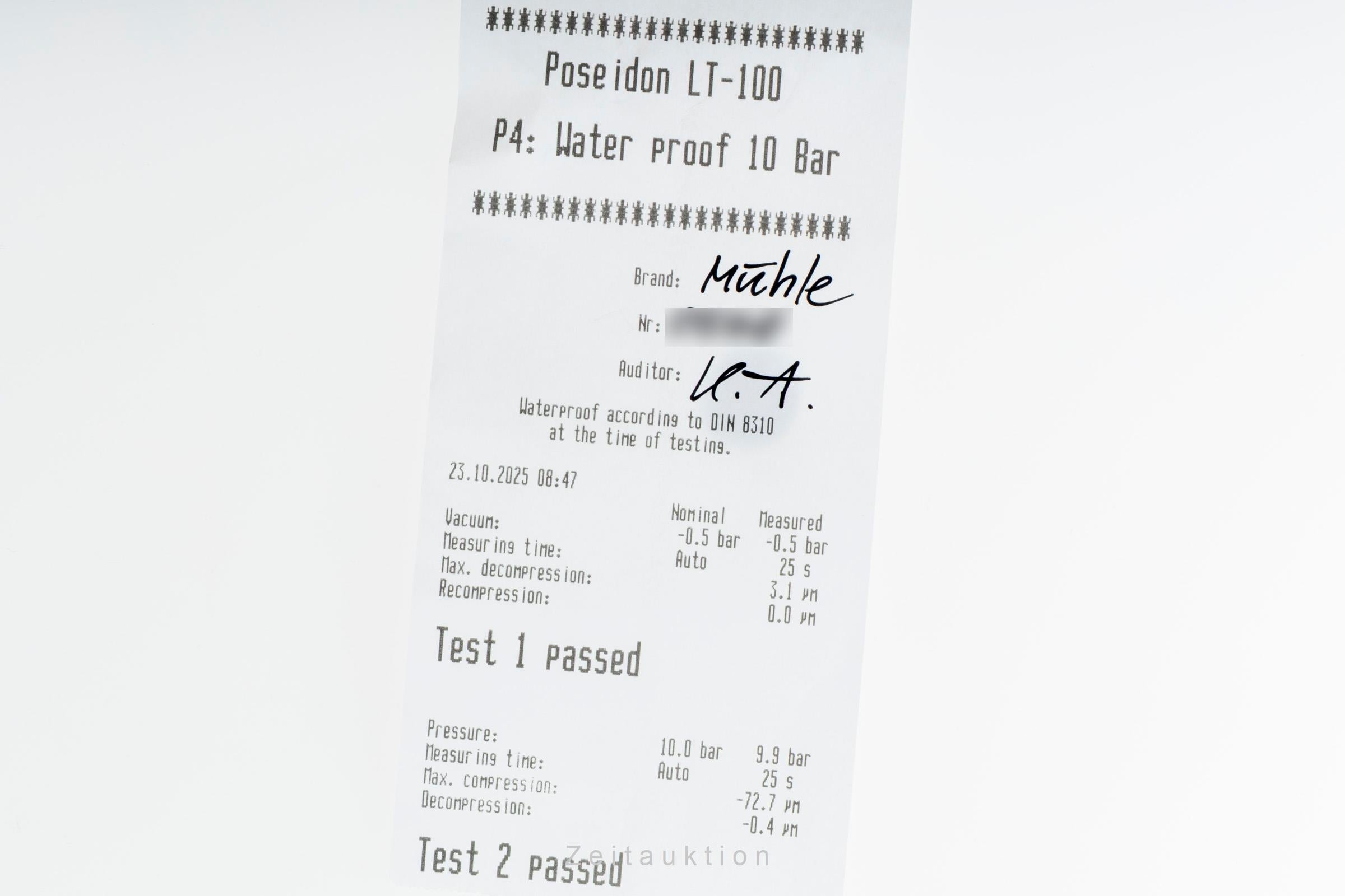 Mühle Teutonia I chronograph steel automatic men's watch M1-29-65-200LB	  [2506092]