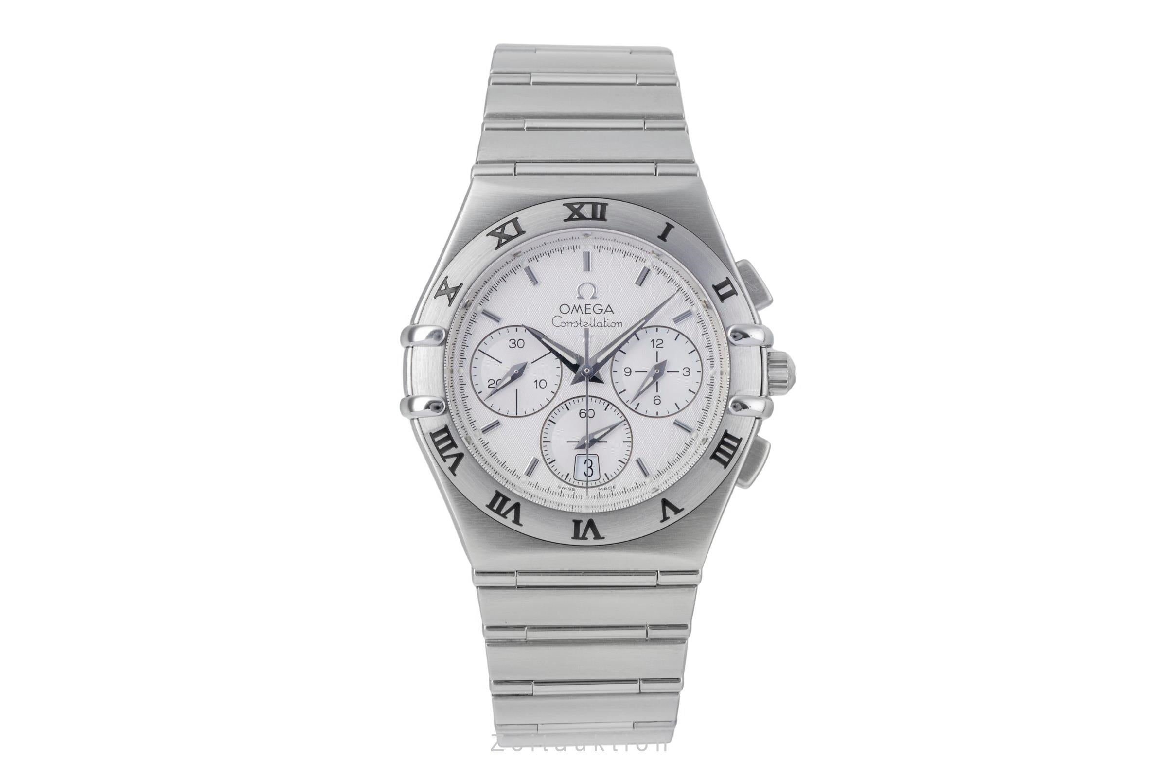 Omega Constellation chronograph steel quartz men's watch 1542.30.00  [2506094]