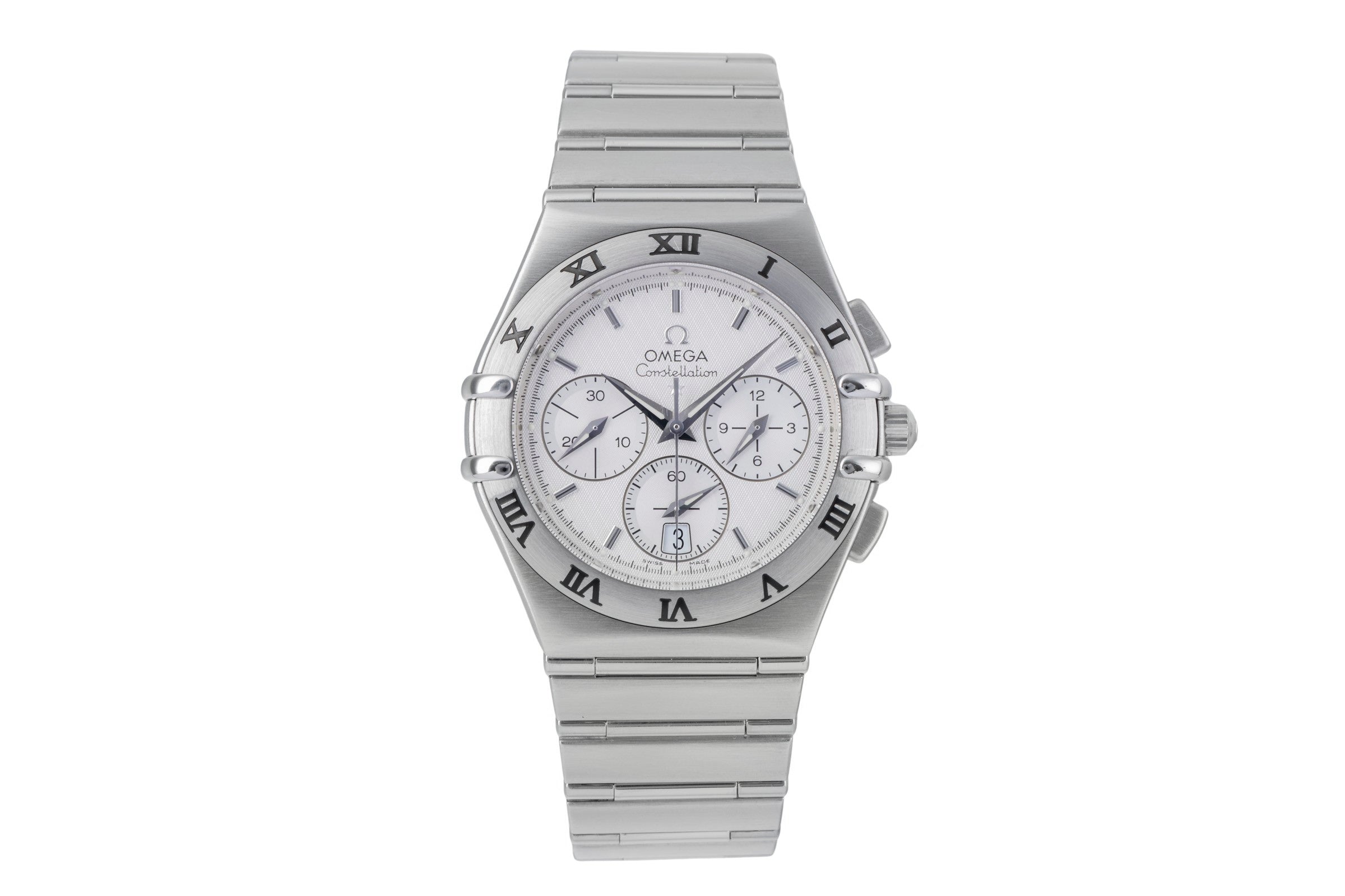 Omega Constellation chronograph steel quartz men's watch 1542.30.00  [2506094]