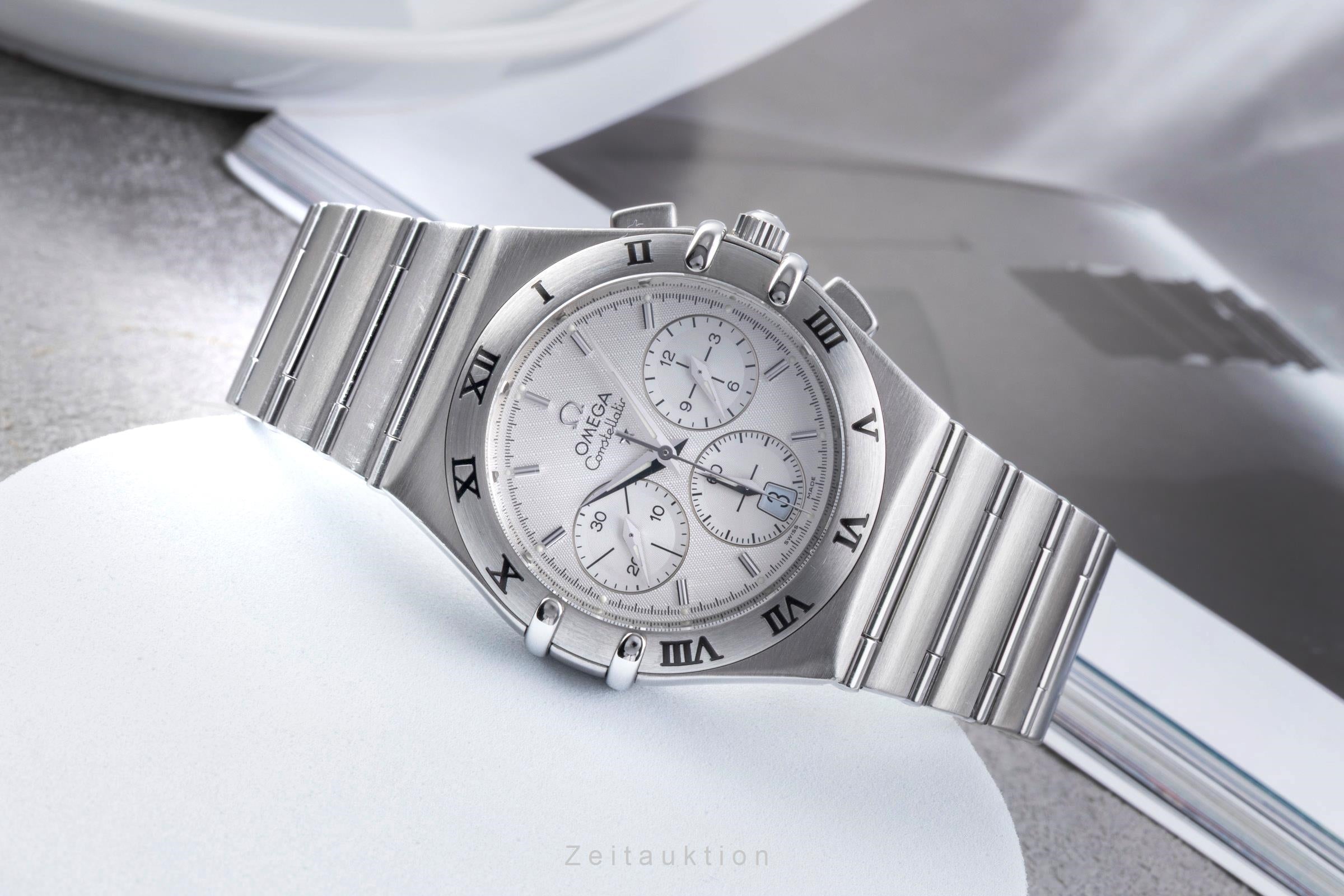 Omega Constellation chronograph steel quartz Kal. 1270 Ref