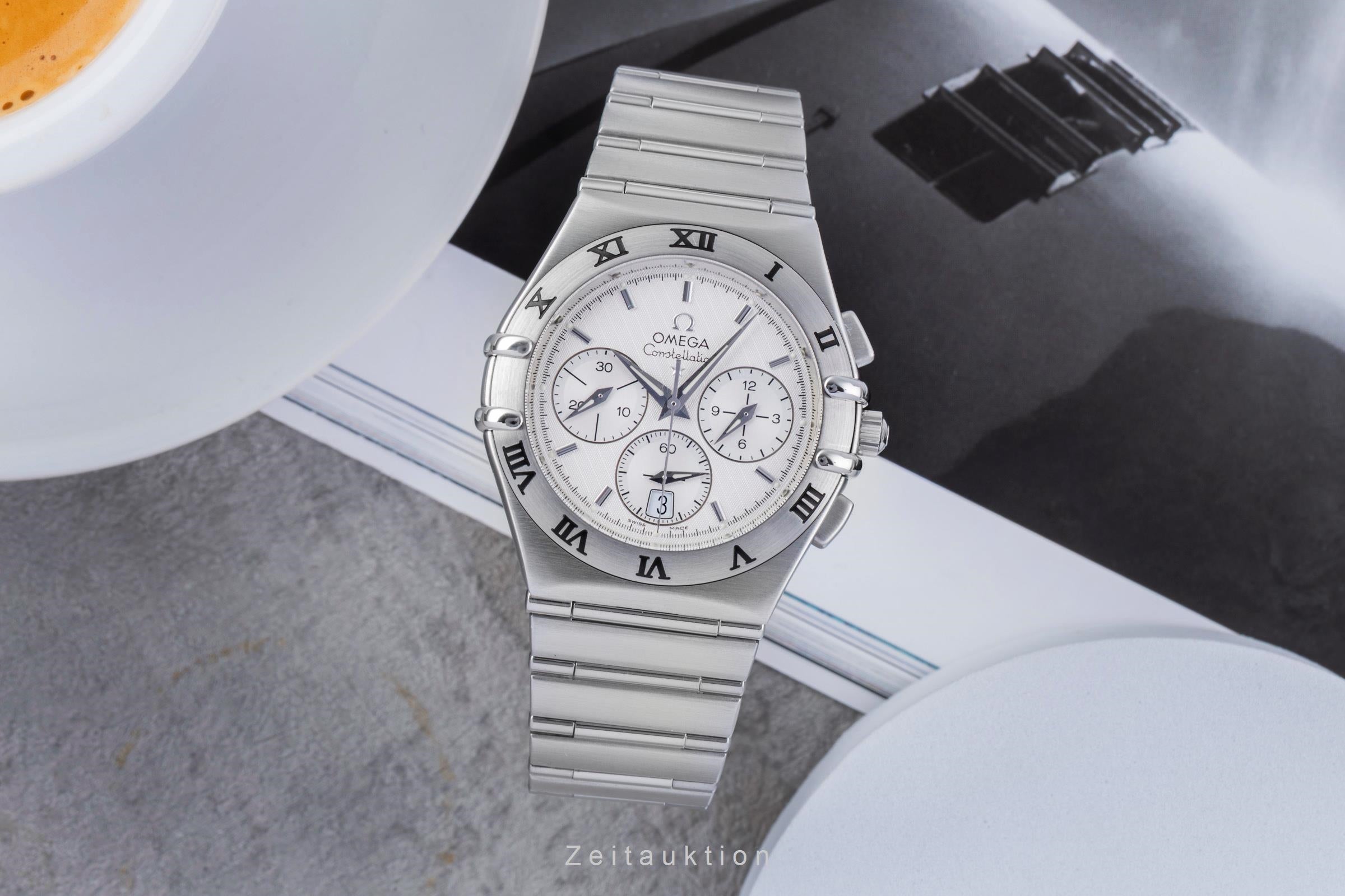 Omega Constellation chronograph steel quartz men's watch 1542.30.00  [2506094]