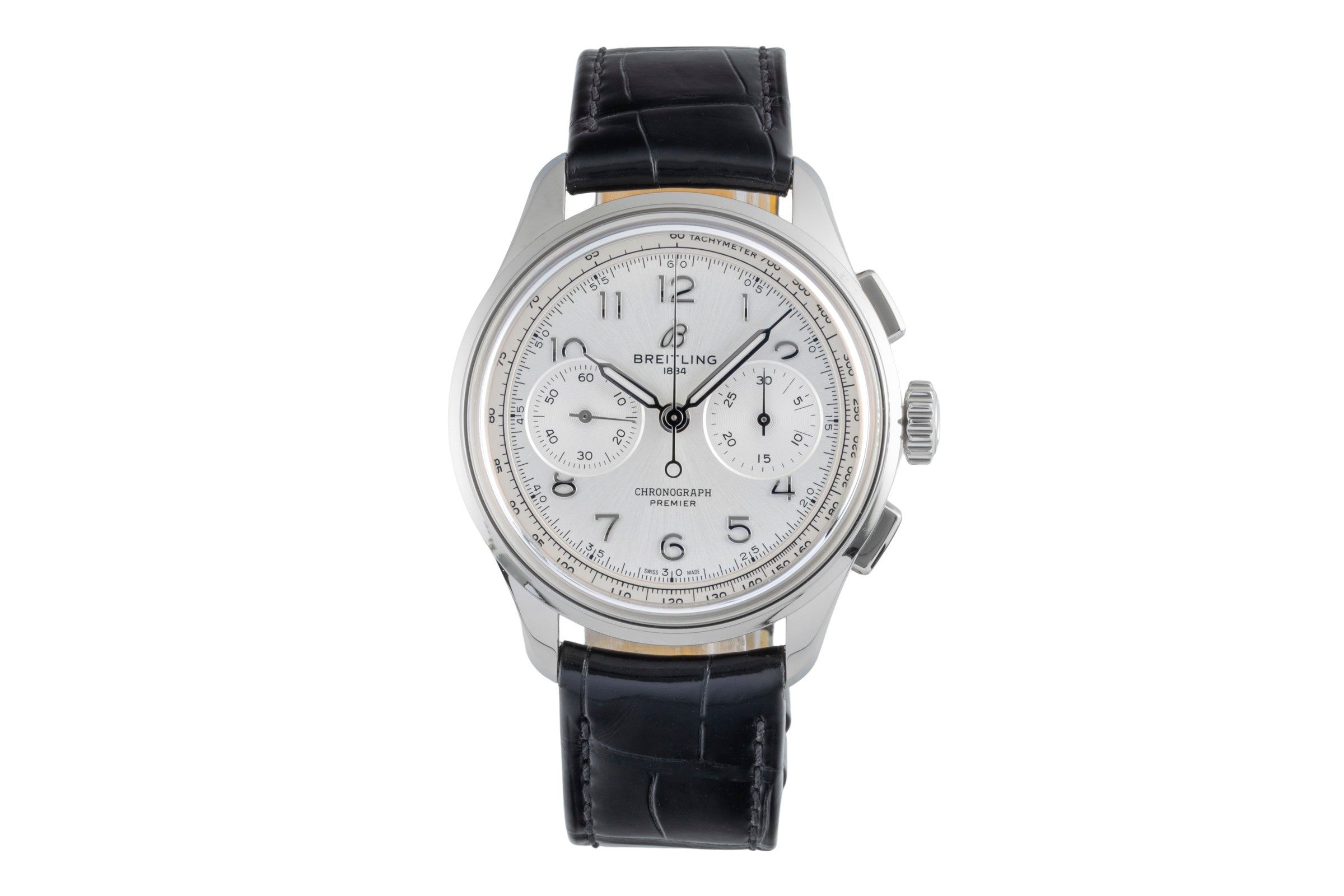 Breitling Premier chronographe acier à remontage manuel montre pour hommes AB0930  [2506100]