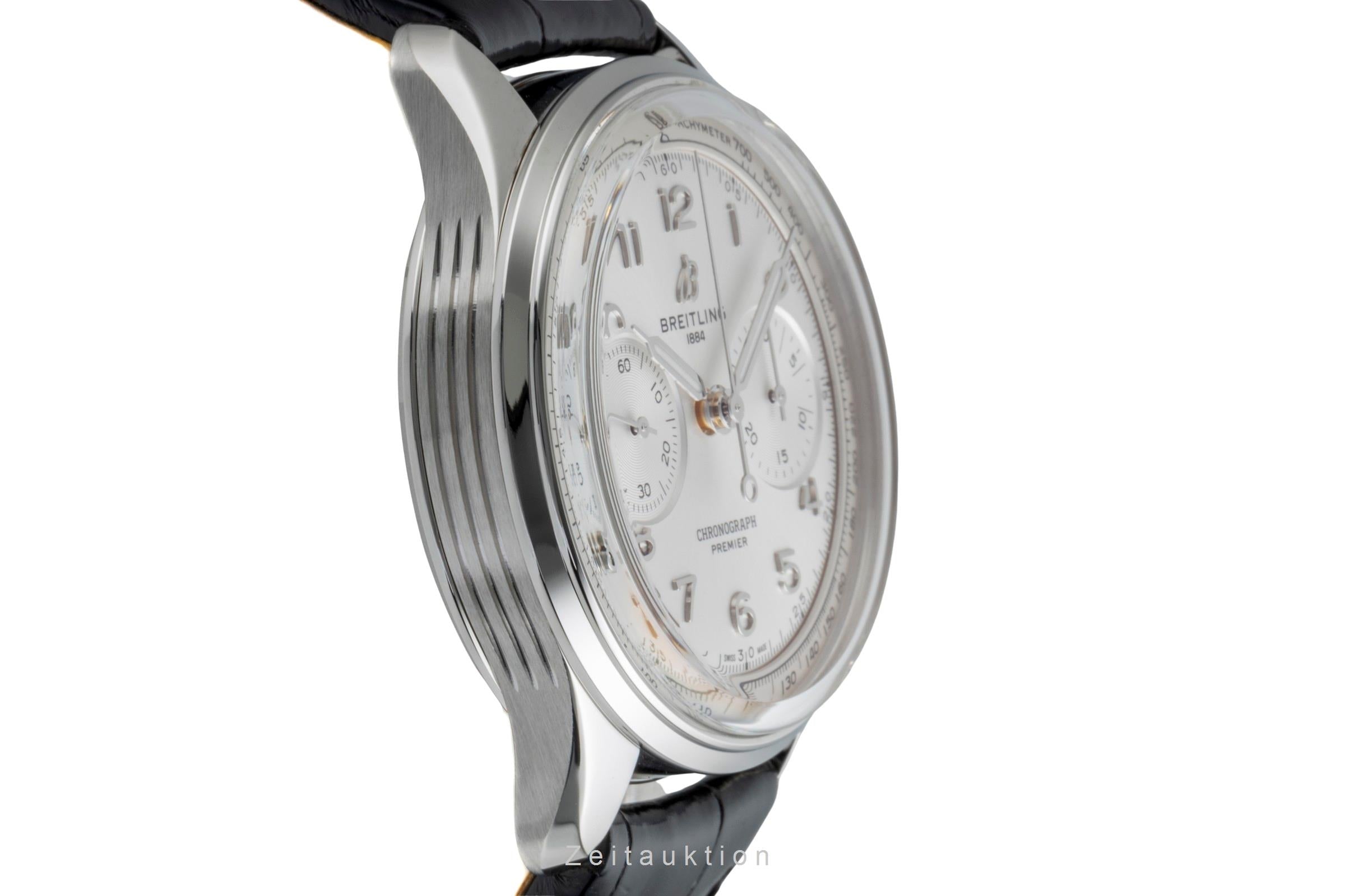 Breitling Premier cronografo acciaio carica manuale orologio da uomo AB0930  [2506100]