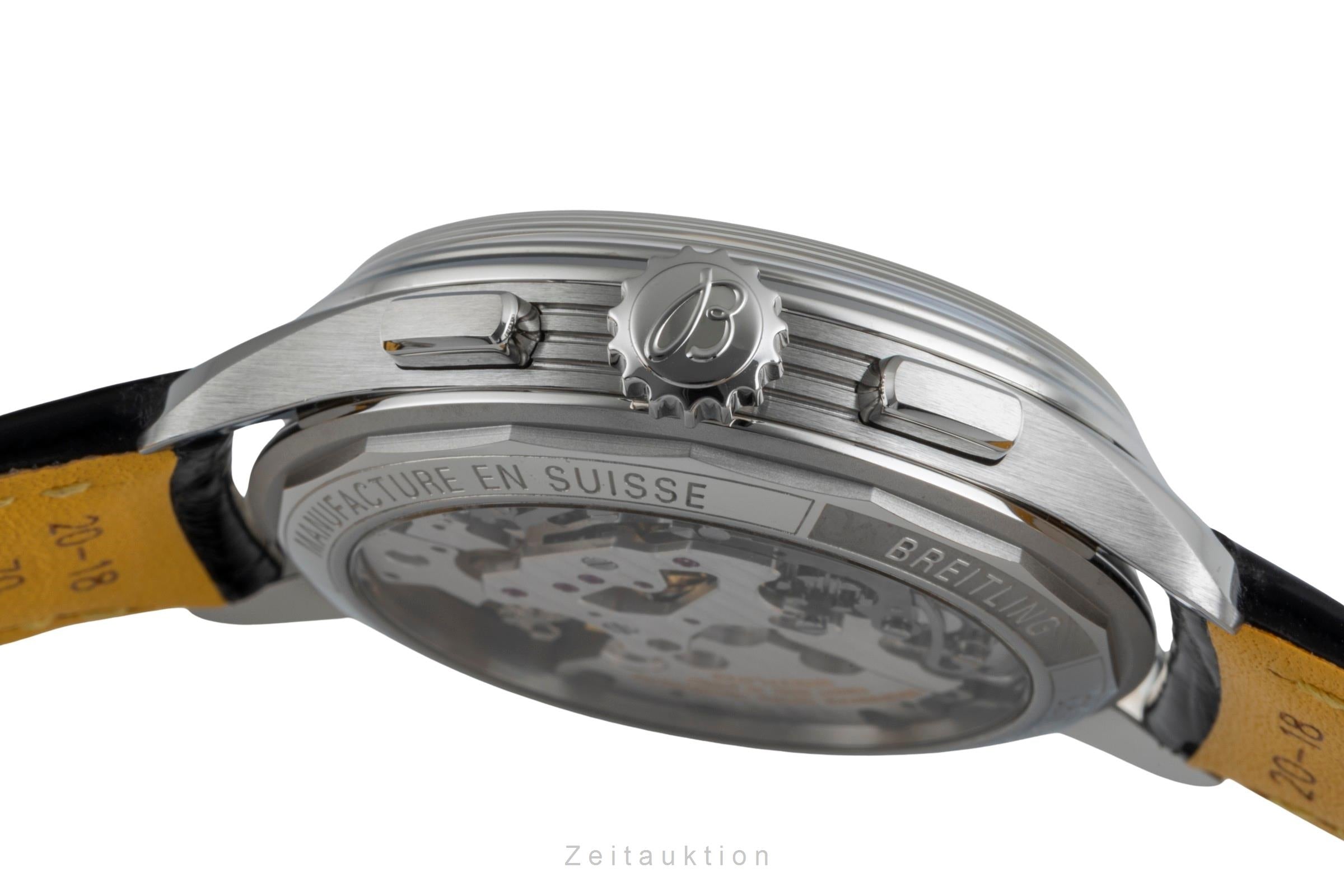 Breitling Premier cronografo acciaio carica manuale orologio da uomo AB0930  [2506100]