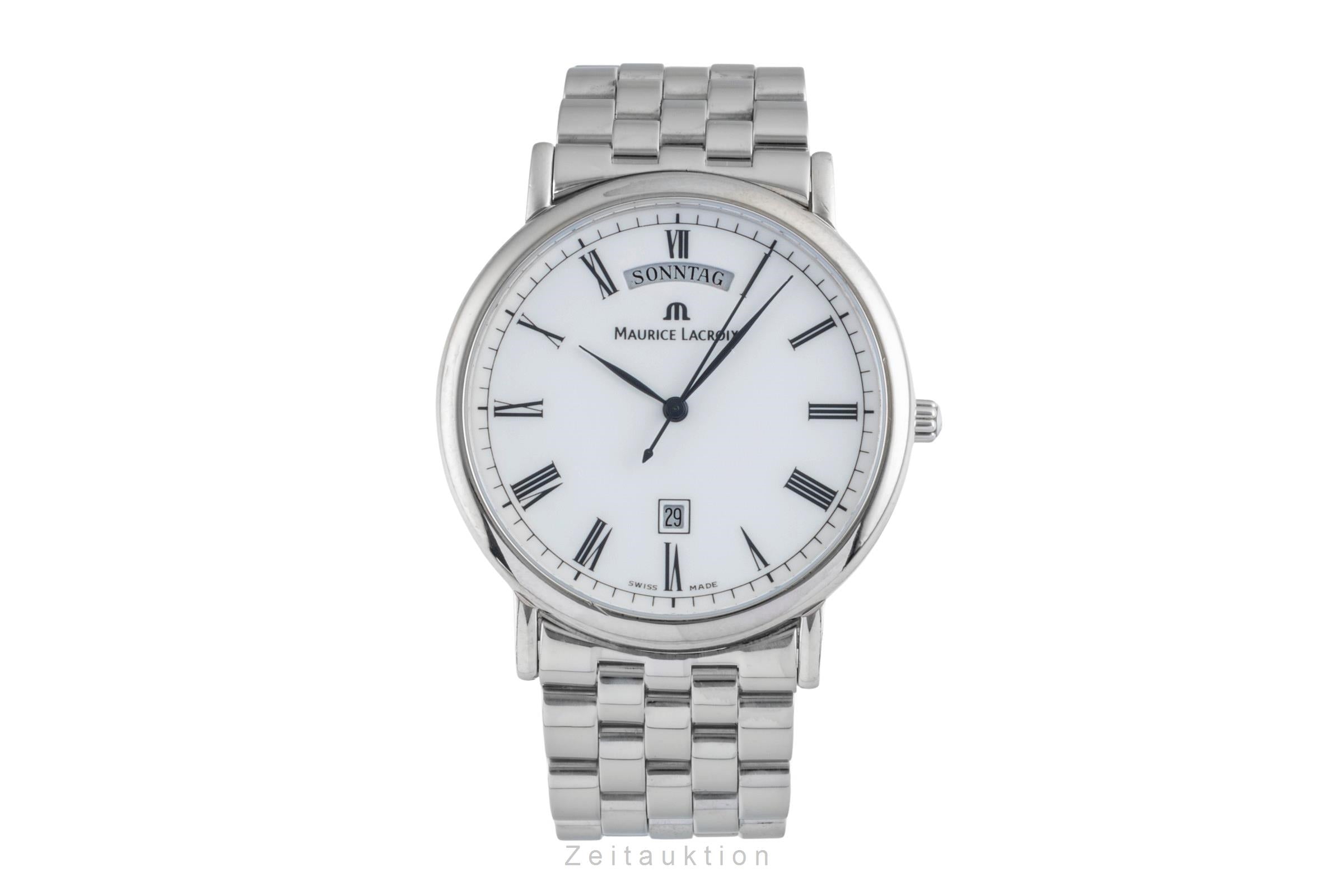 Maurice Lacroix Les Classiques Stahl Quarz Herrenuhr Ref. 96856  [2506101]