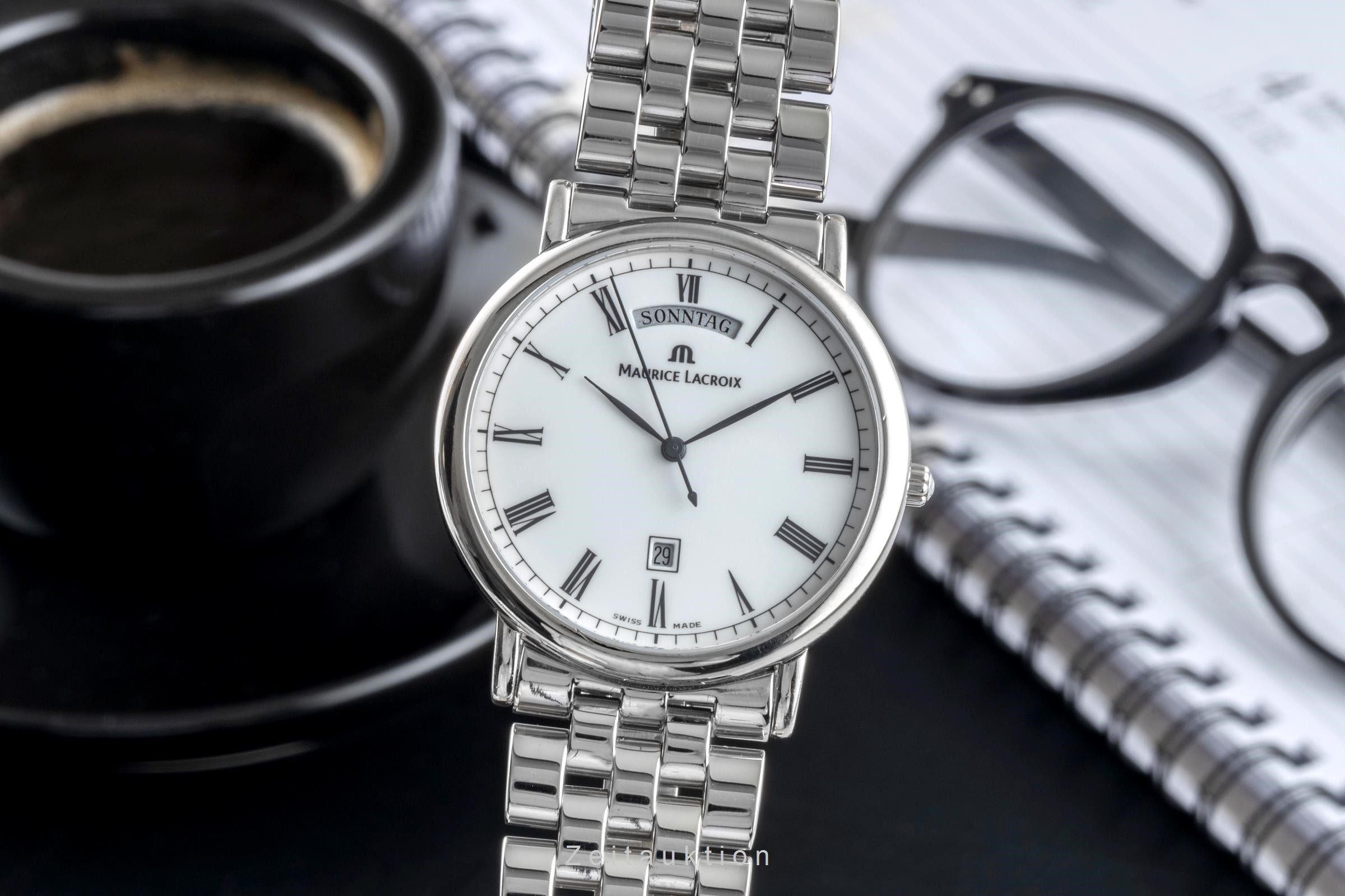 Maurice Lacroix Les Classiques steel quartz men's watch 96856  [2506101]