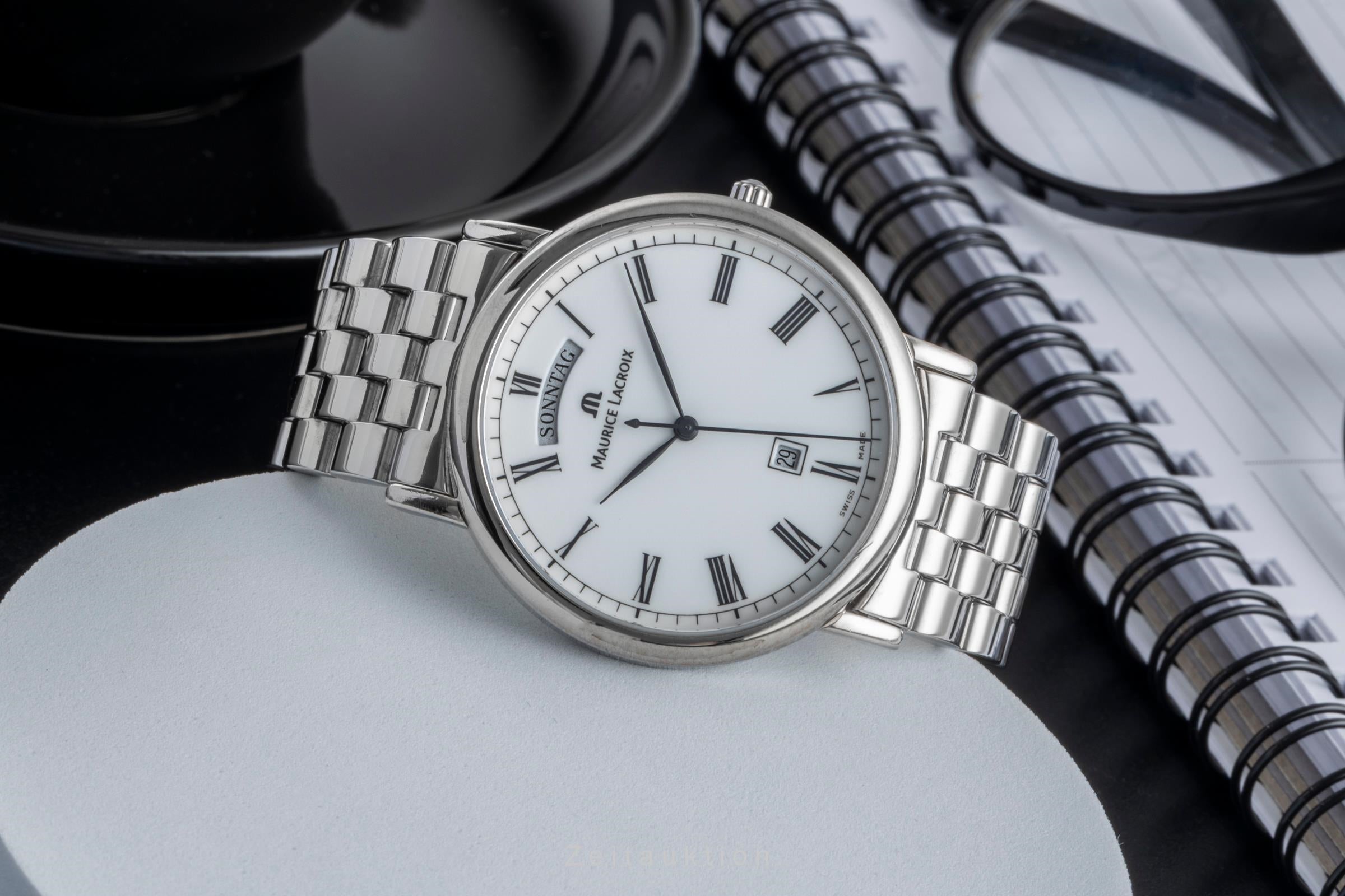 Maurice Lacroix Les Classiques Stahl Quarz Herrenuhr Ref. 96856  [2506101]