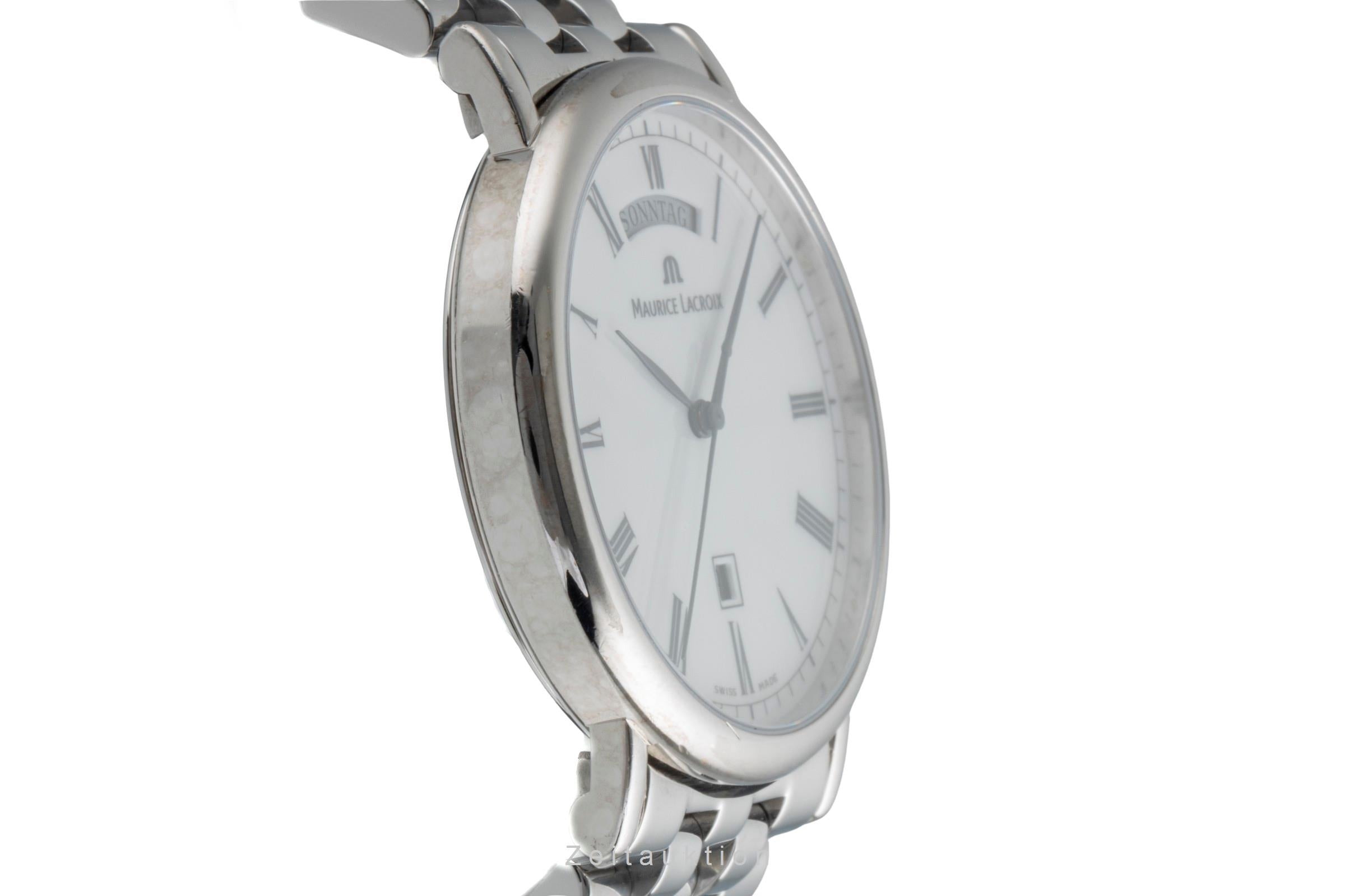 Maurice Lacroix Les Classiques Stahl Quarz Herrenuhr Ref. 96856  [2506101]