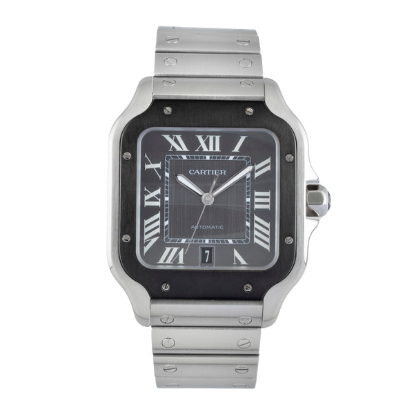 Cartier Santos acero automático reloj para caballeros WSSA0037 LP: 8650EUR  [2506103]