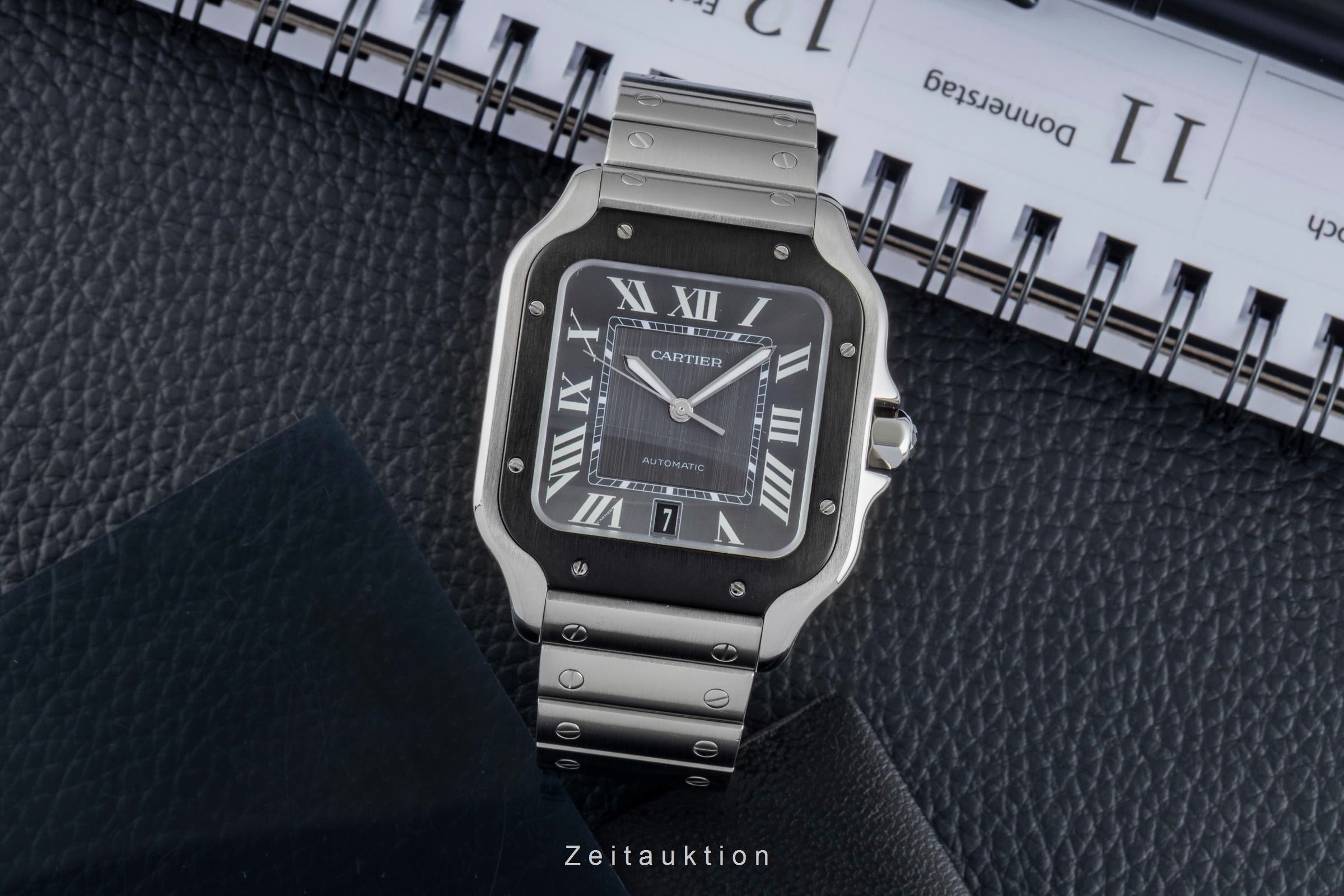 Cartier Santos acero automático reloj para caballeros WSSA0037 LP: 8650EUR  [2506103]