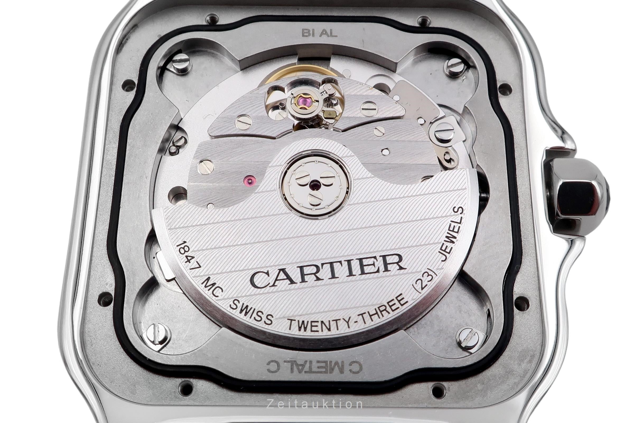 Cartier Santos acero automático reloj para caballeros WSSA0037 LP: 8650EUR  [2506103]