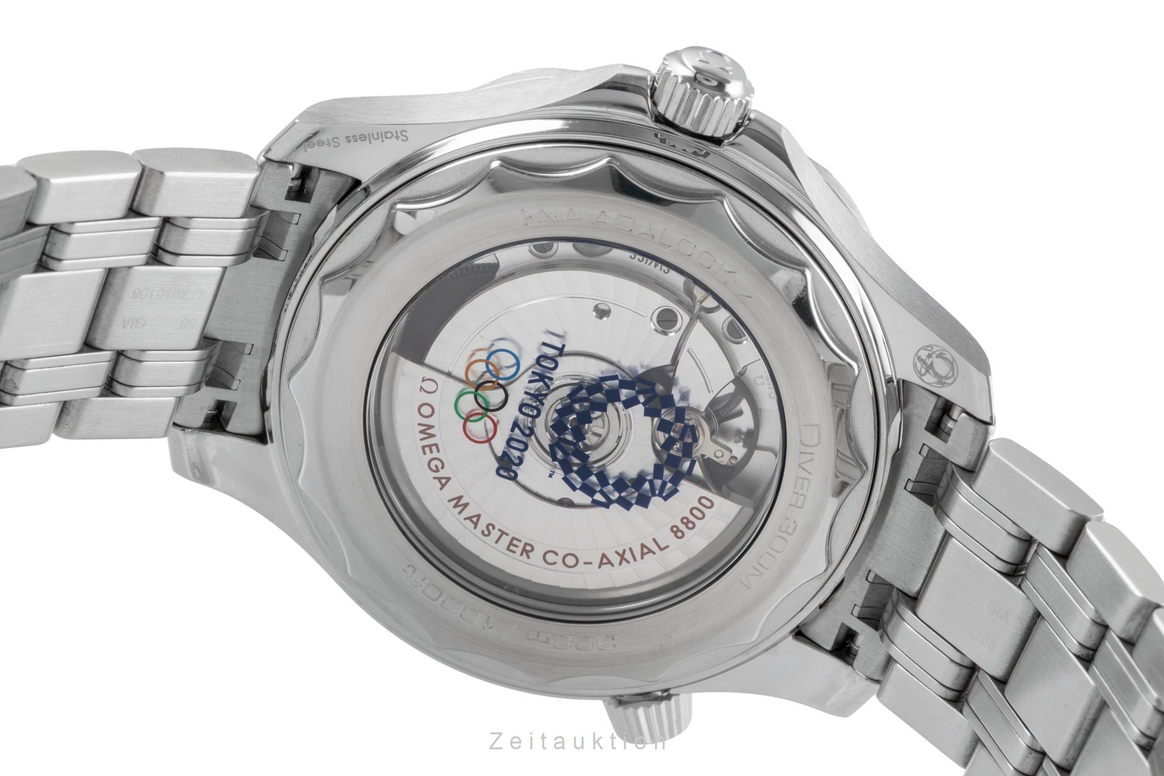 Omega Seamaster acier automatique montre pour hommes 522.30.42.20.04.001 LP: 6500EUR  [2506104]