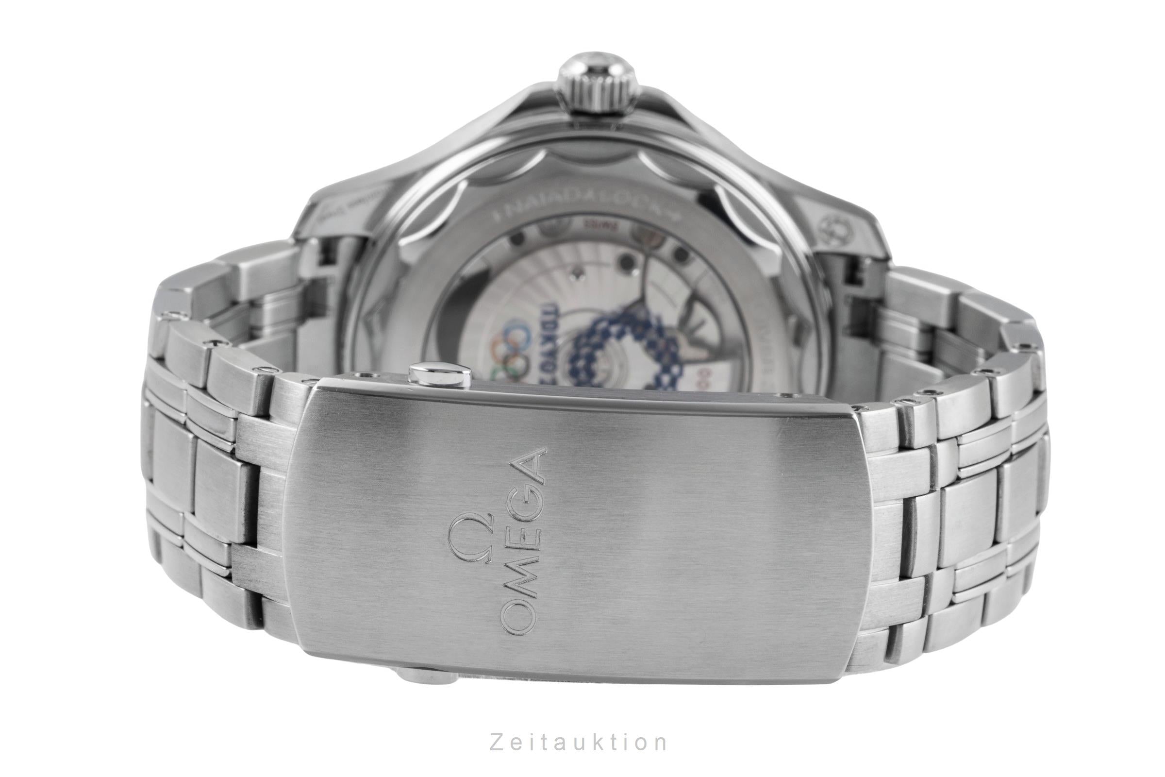 Omega Seamaster acier automatique montre pour hommes 522.30.42.20.04.001 LP: 6500EUR  [2506104]