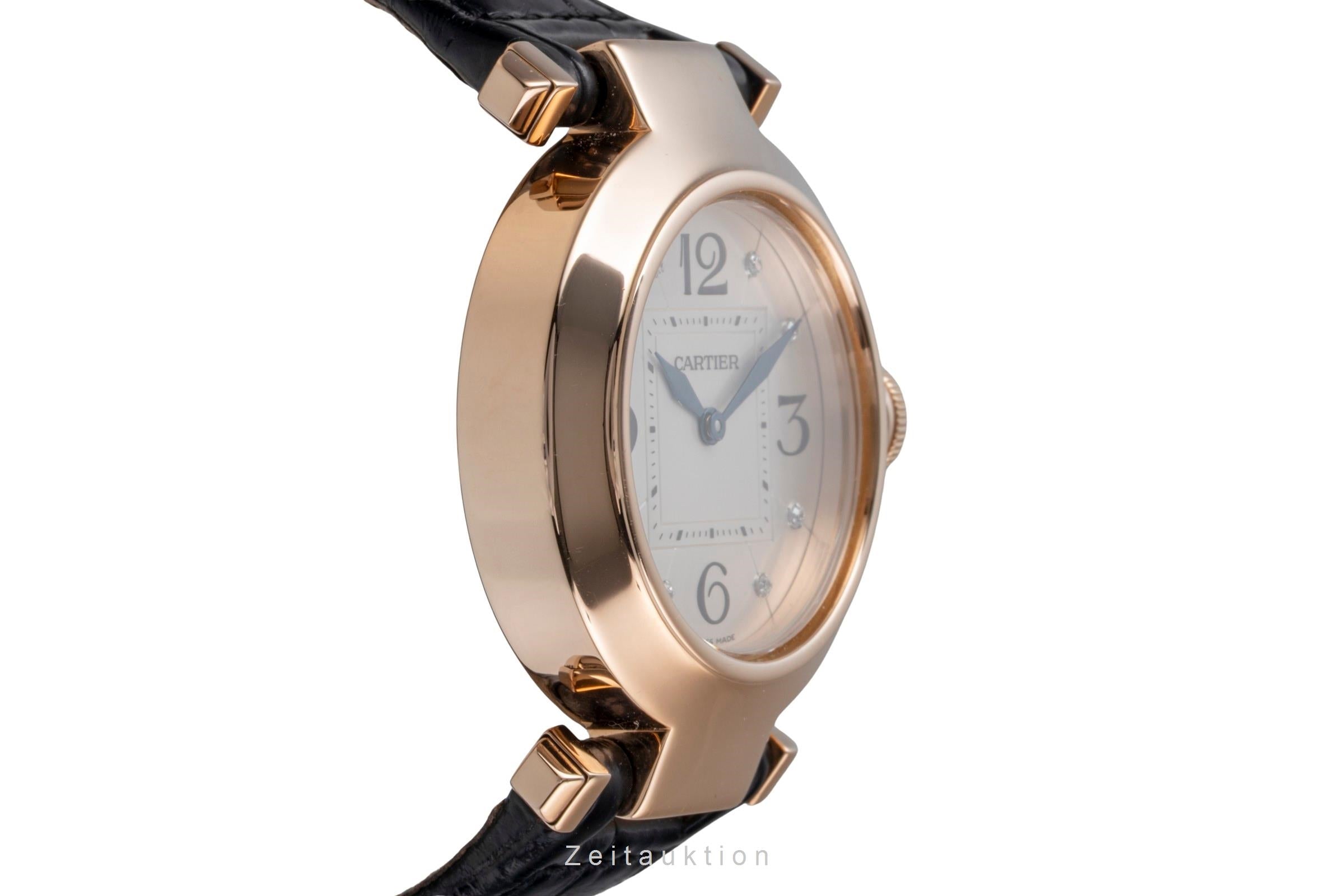 Cartier Pasha 18k (0,750) Rotgold Diamonds Quarz Damenuhr Ref. WJ11913G  [2506107]