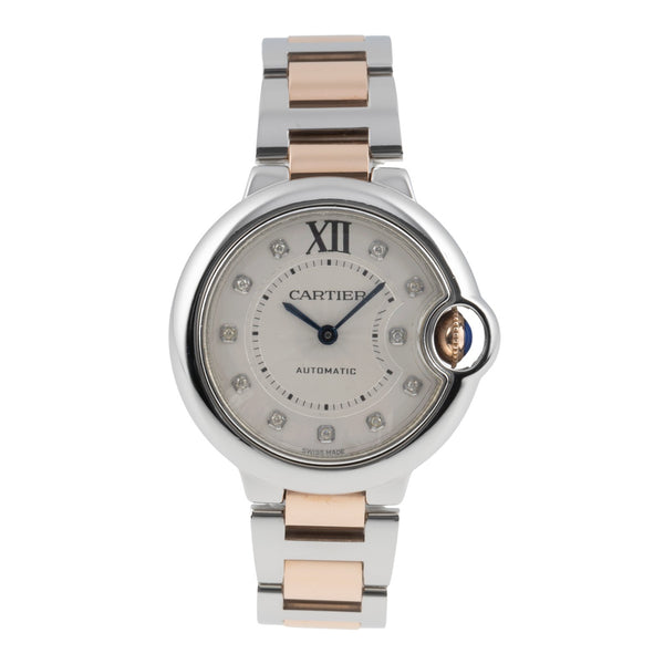 Cartier Ballon Bleu de Cartier acier / or  automatique montre pour femmes WE902044  [2506108]