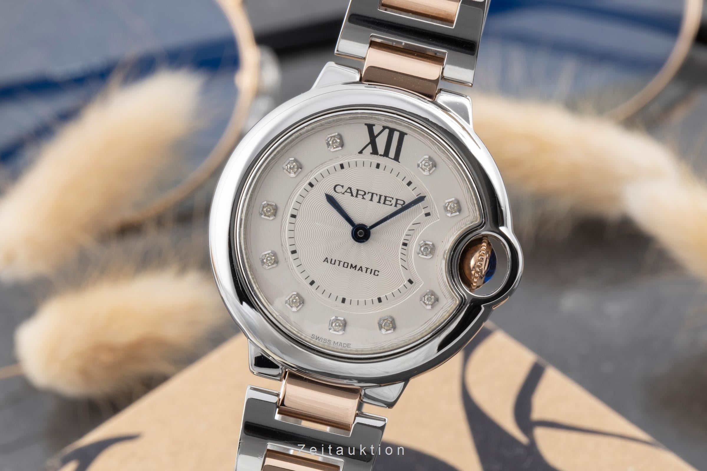 Cartier Ballon Bleu de Cartier acier / or  automatique montre pour femmes WE902044  [2506108]