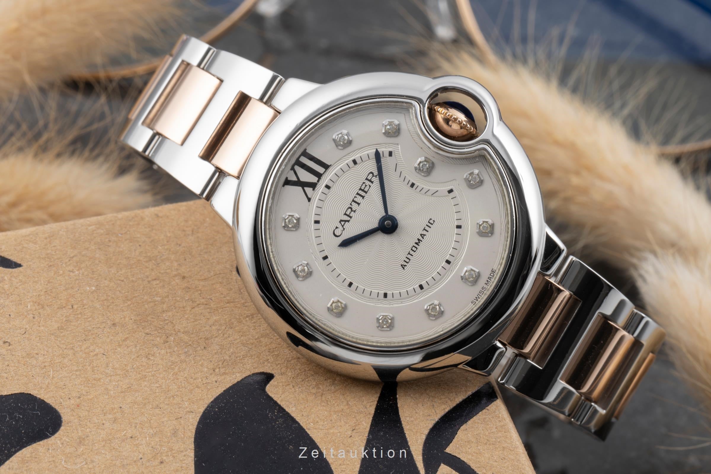 Cartier Ballon Bleu de Cartier acier / or  automatique montre pour femmes WE902044  [2506108]