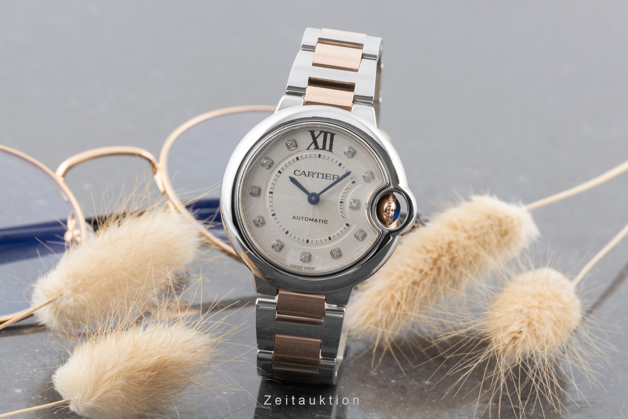 Cartier Ballon Bleu de Cartier acier / or  automatique montre pour femmes WE902044  [2506108]