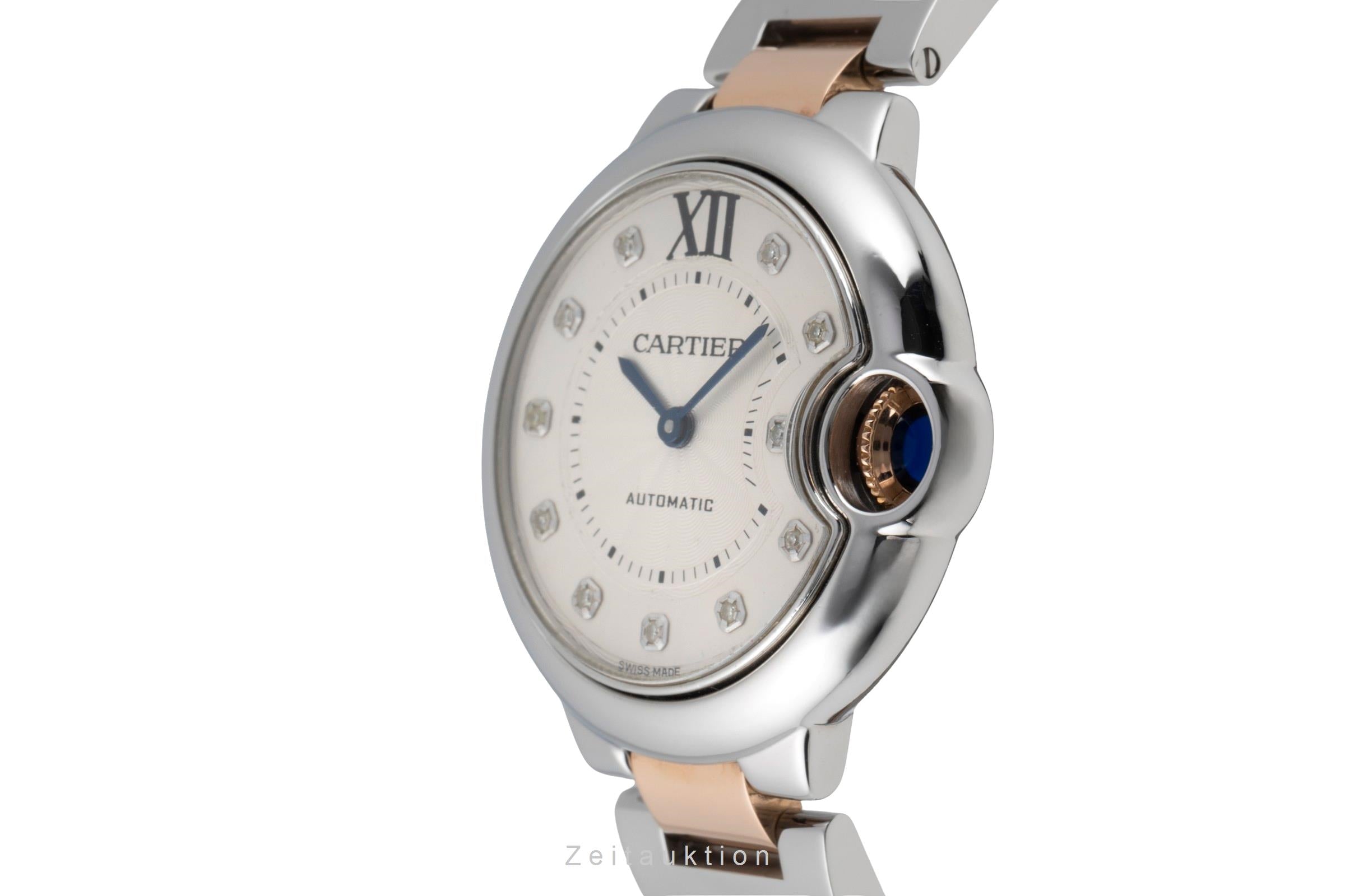 Cartier Ballon Bleu de Cartier acier / or  automatique montre pour femmes WE902044  [2506108]