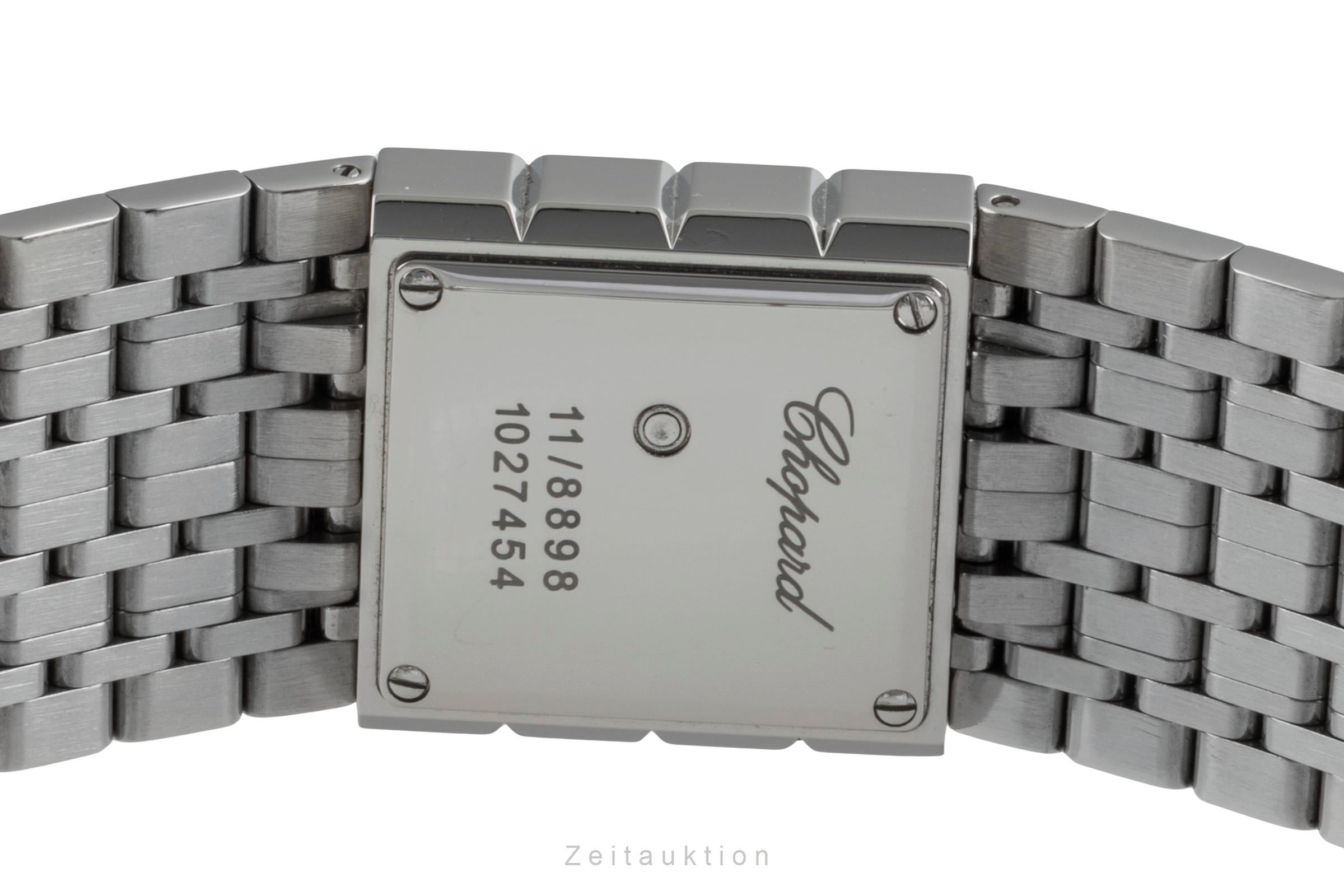 Chopard Ice Cube Black Dial Edelstahl Quarz Damenuhr Ref. 11/8898  [2506109]