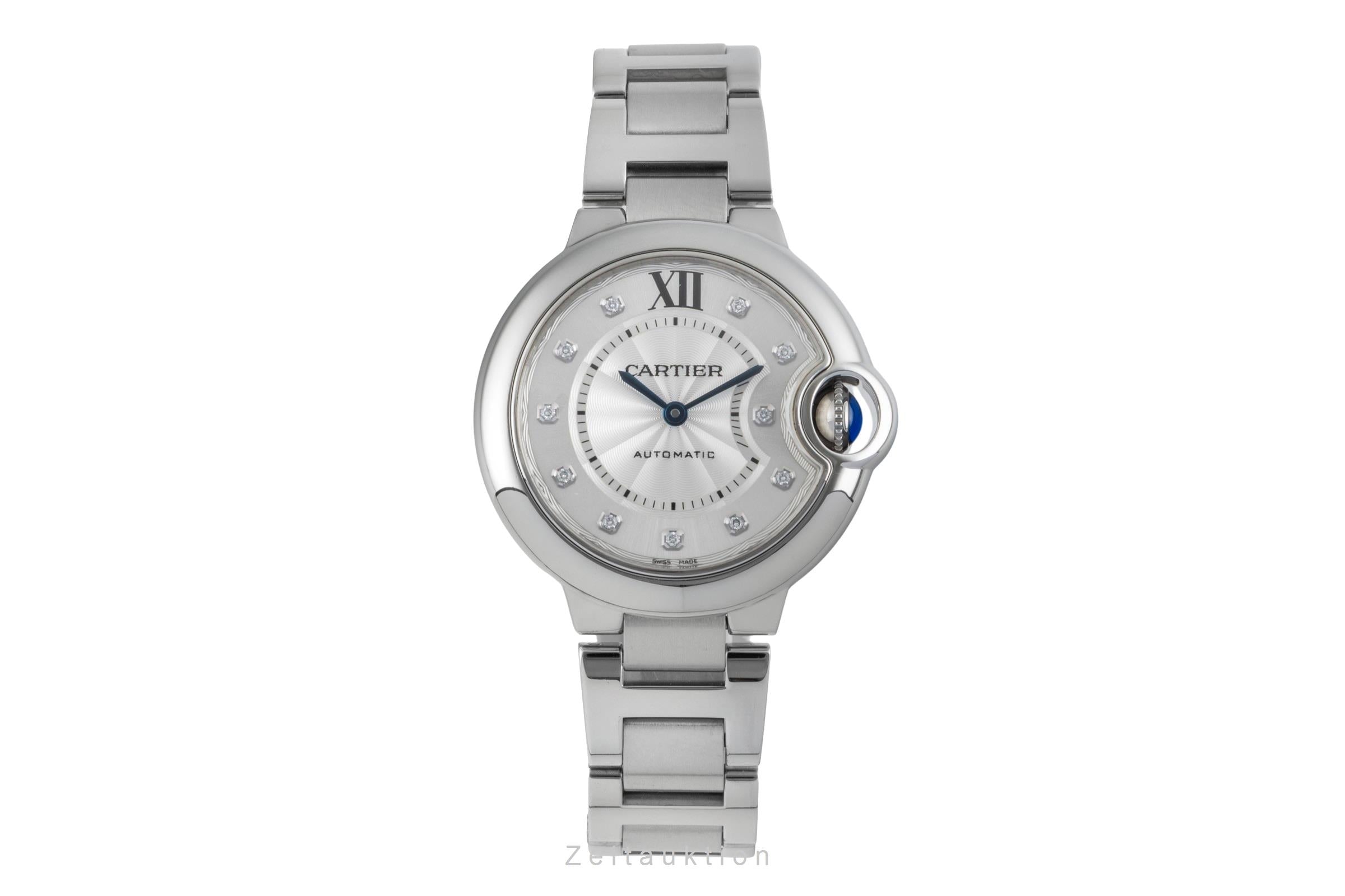 Cartier Bollon Bleu Diamant Zifferblatt Stahl Gold Automatik Ref. WE902074 [2506111]