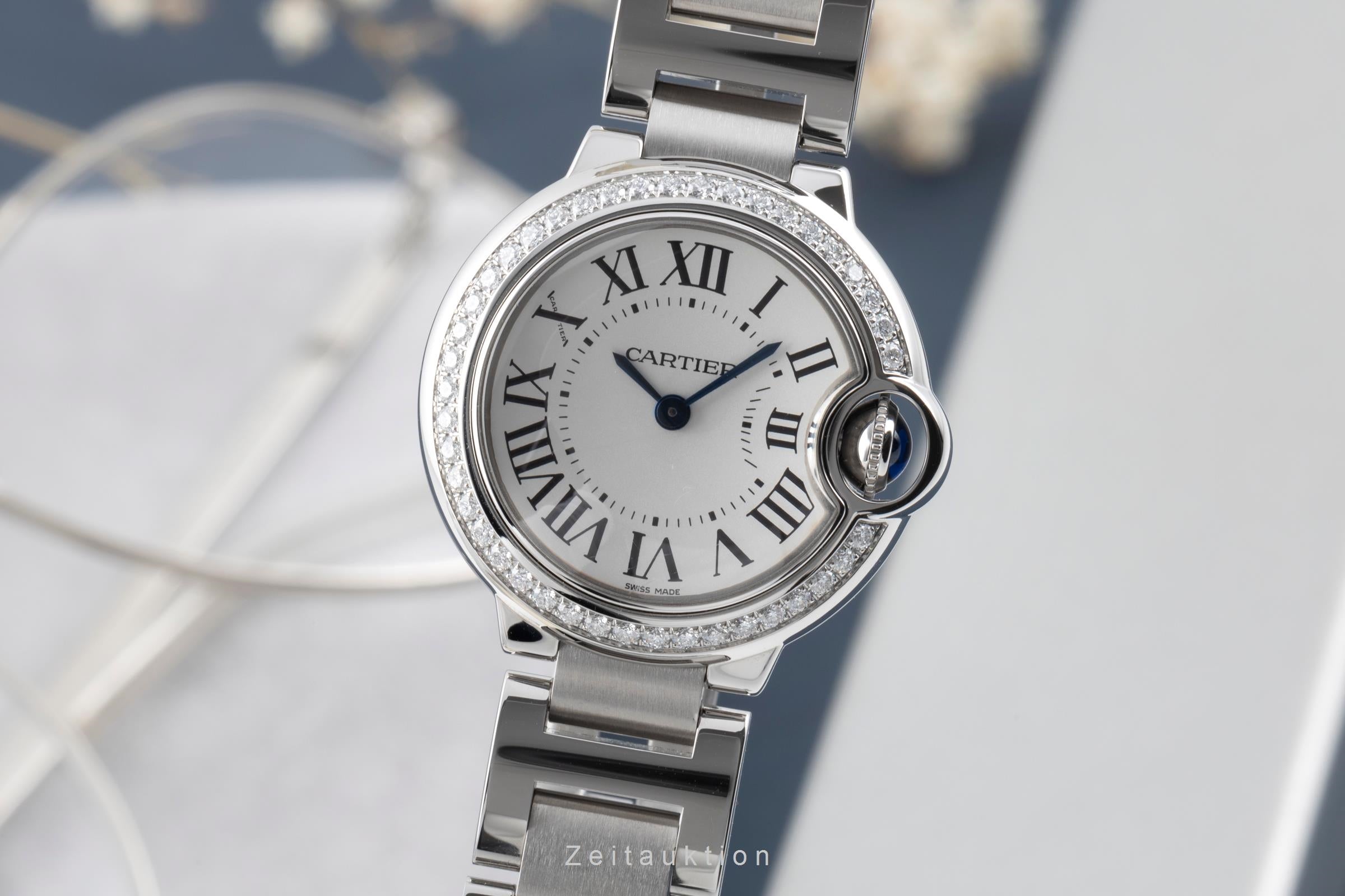 Cartier Ballon Bleu de Cartier Stahl Quarz Damenuhr Ref. W4BB0015 Papiere 2019 [2506114]