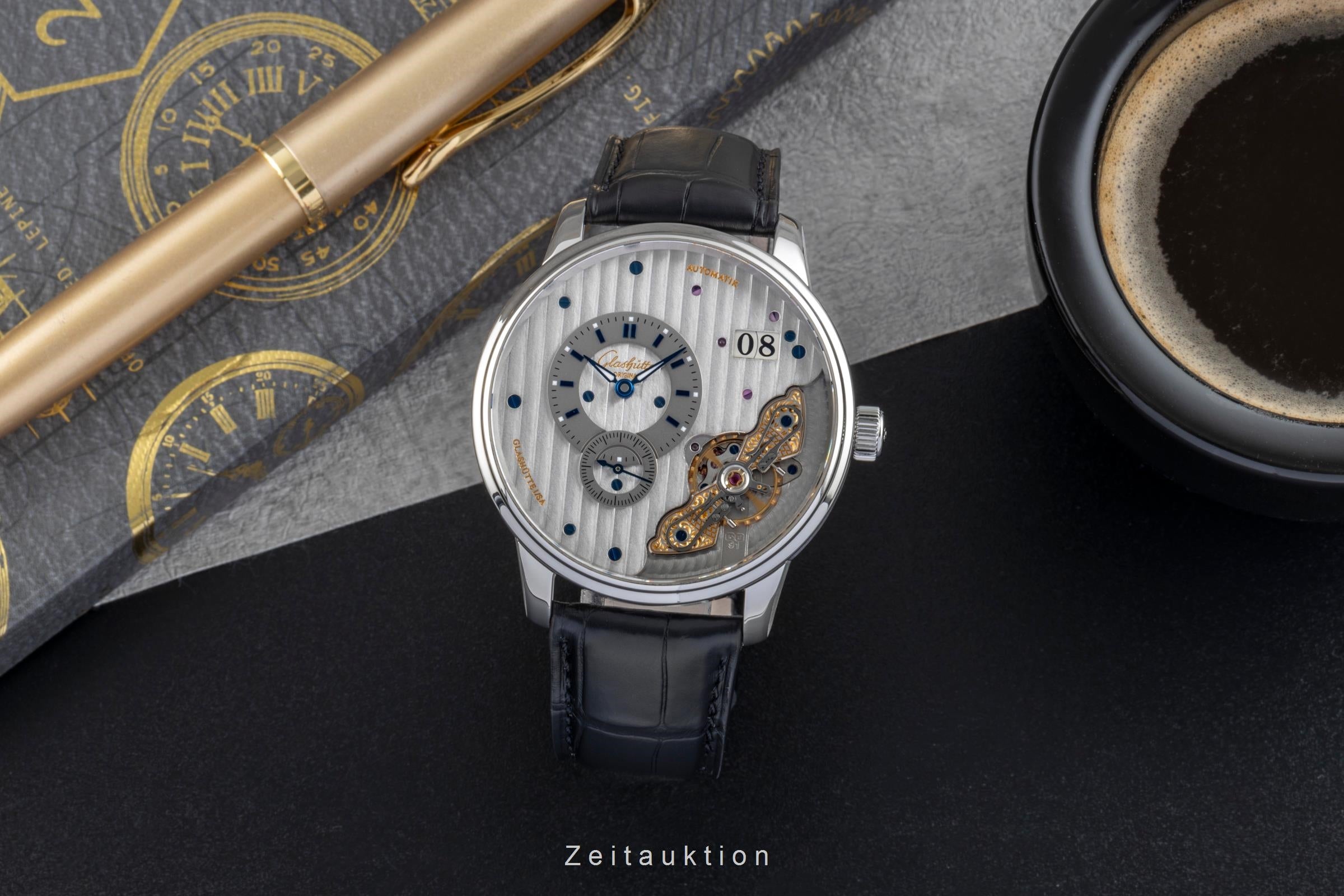 Glashütte PanoMaticInverse Stahl Automatik Herrenuhr Ref. 1-91-02-02-02-30  [2506115]